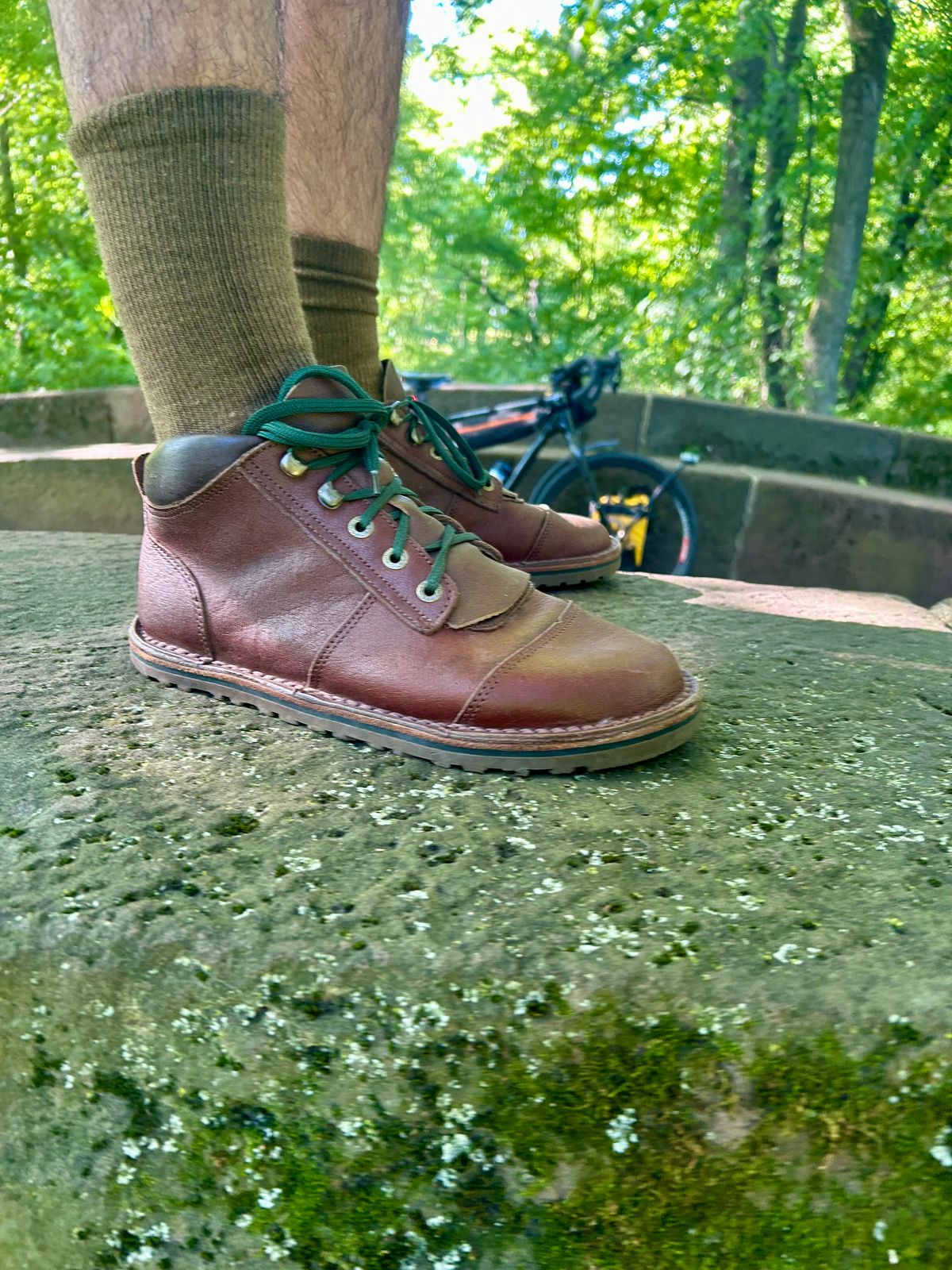 Photo by Vic on June 8, 2026 of the Jim Green African Ranger Barefoot Boot in African Buffalo Skin.