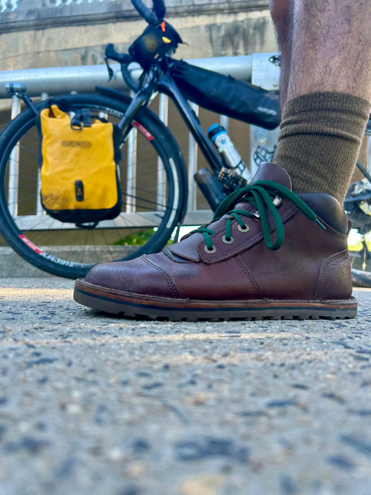 Photo by Vic on June 8, 2026 of the Jim Green African Ranger Barefoot Boot in African Buffalo Skin.