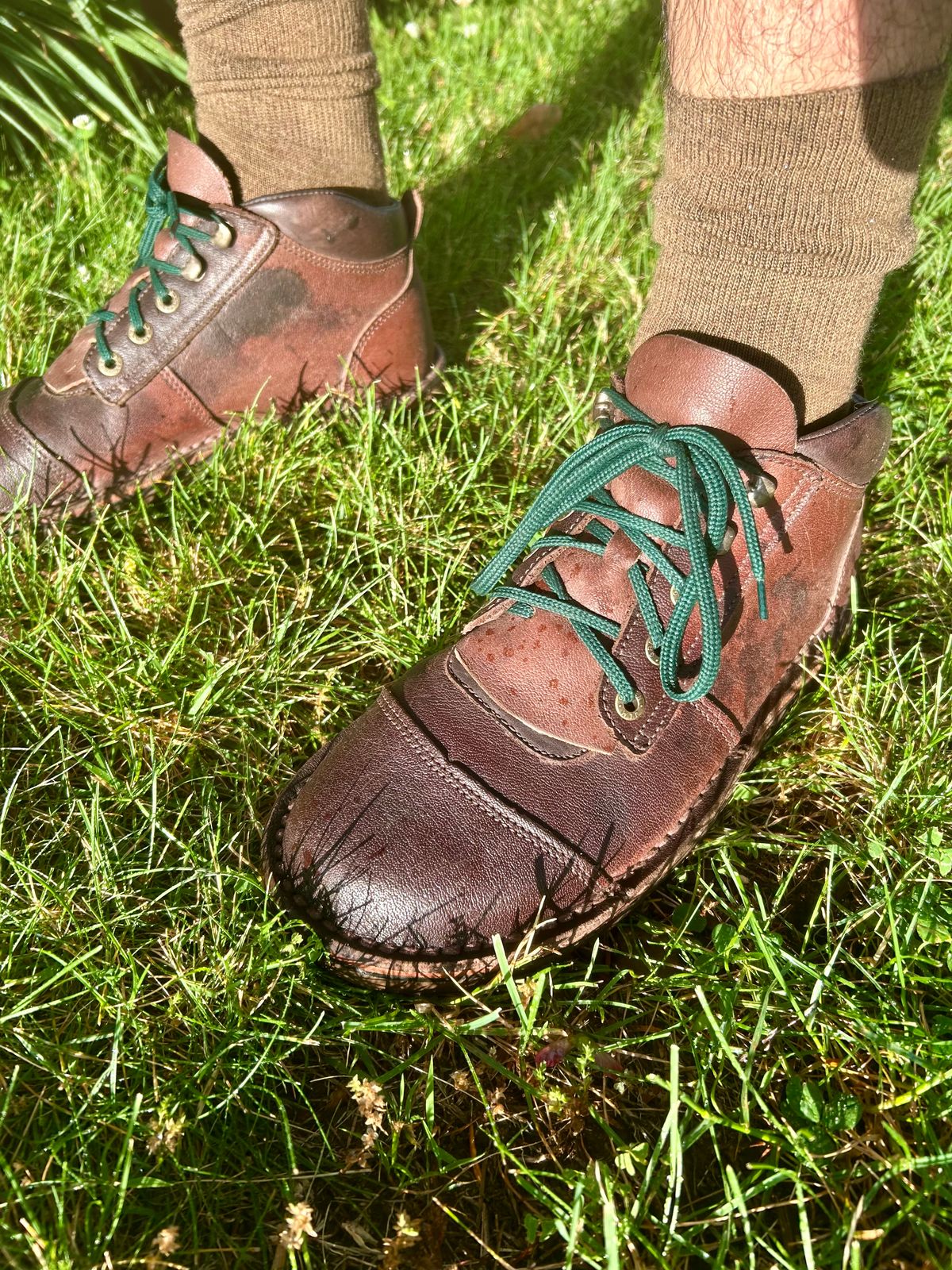Photo by Vic on June 12, 2026 of the Jim Green African Ranger Barefoot Boot in African Buffalo Skin.
