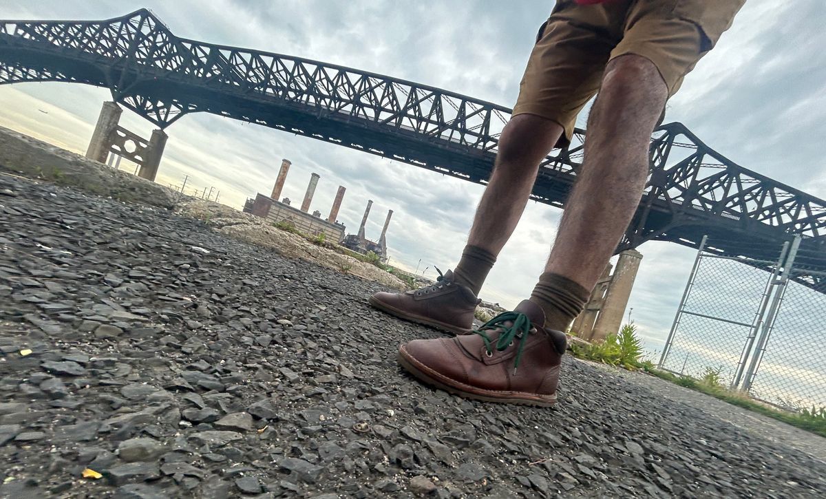Photo by Vic on June 18, 2026 of the Jim Green African Ranger Barefoot Boot in African Buffalo Skin.