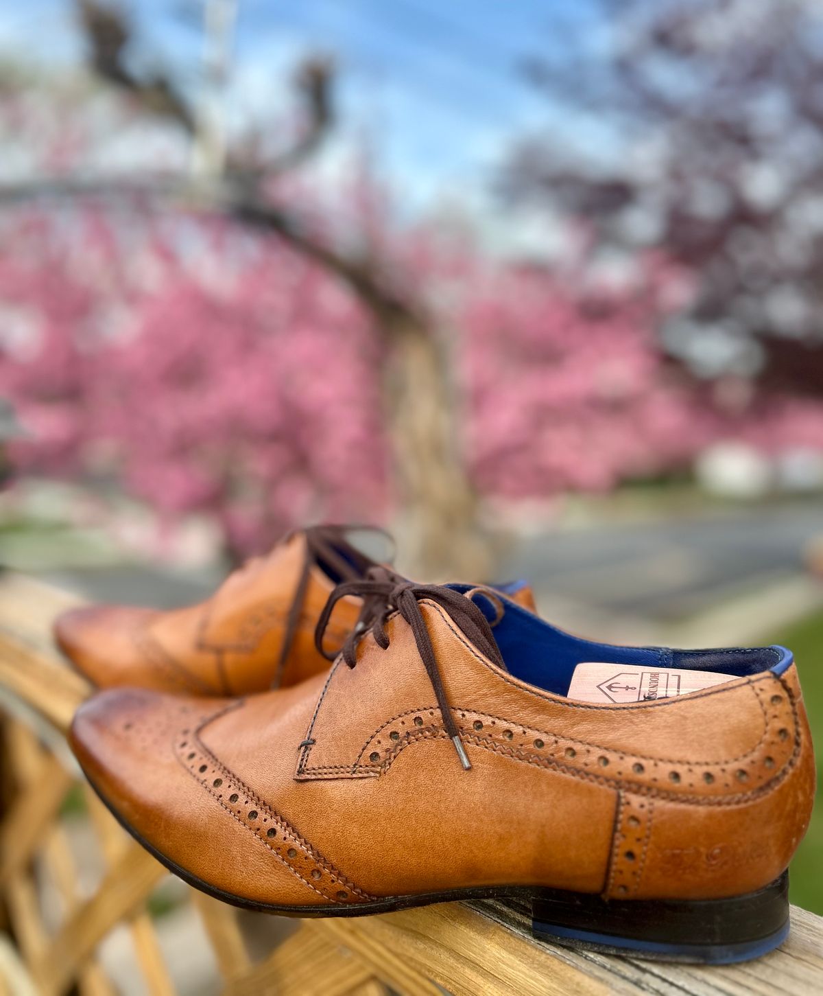 Photo by Vic on April 15, 2026 of the Ted Baker Unknown Model in Tarnsjo Garveri Brown Veg-Tanned Tooling.