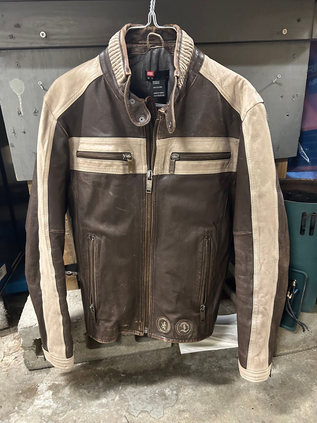 Photo by Vic on October 10, 2025 of the Diesel Motorcycle Style Jacket in Unknown Leather.