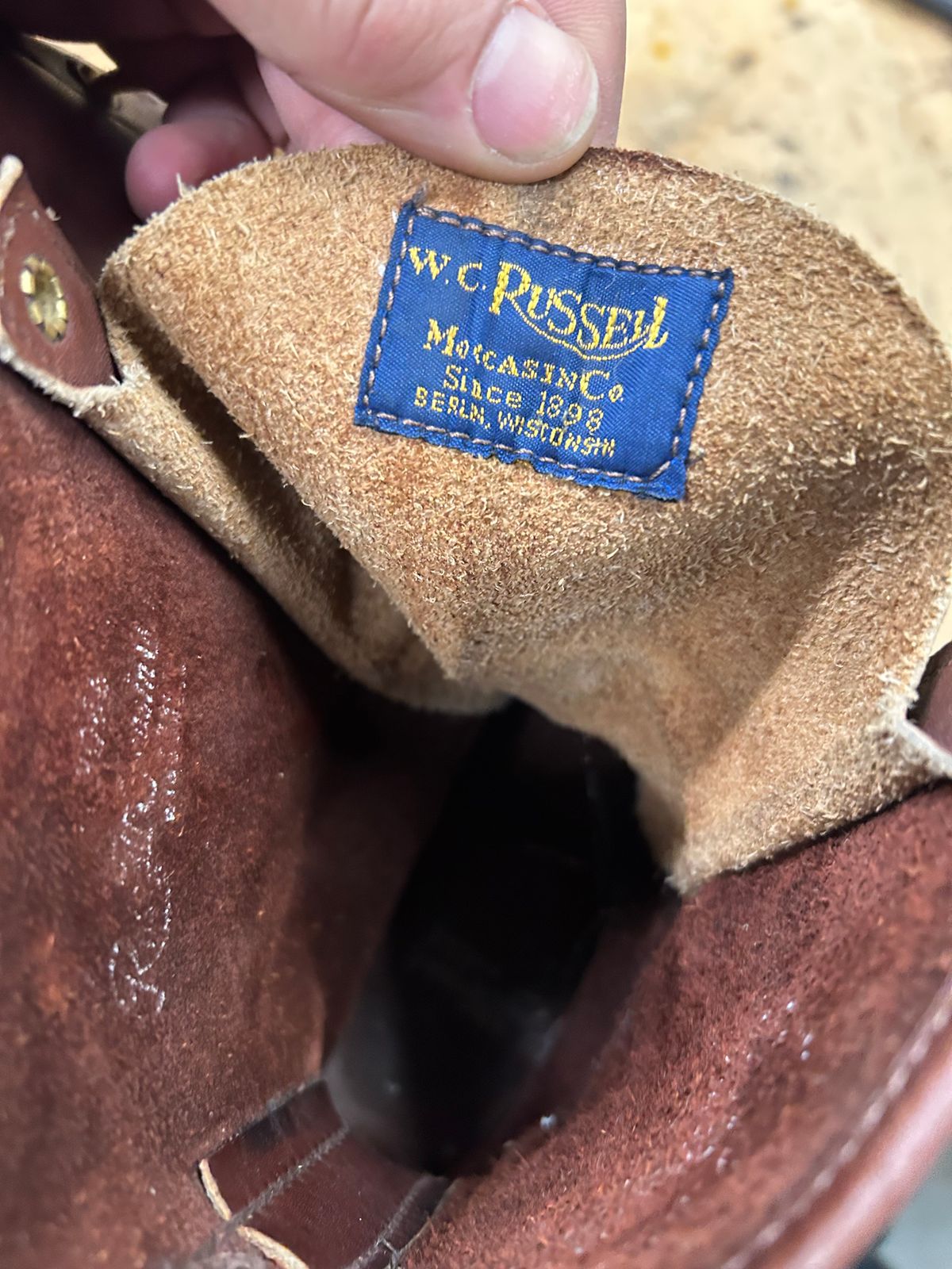 Photo by Vic on January 21, 2026 of the Russell Moccasin Co. Bird Shooter in Brown Oil Tan.