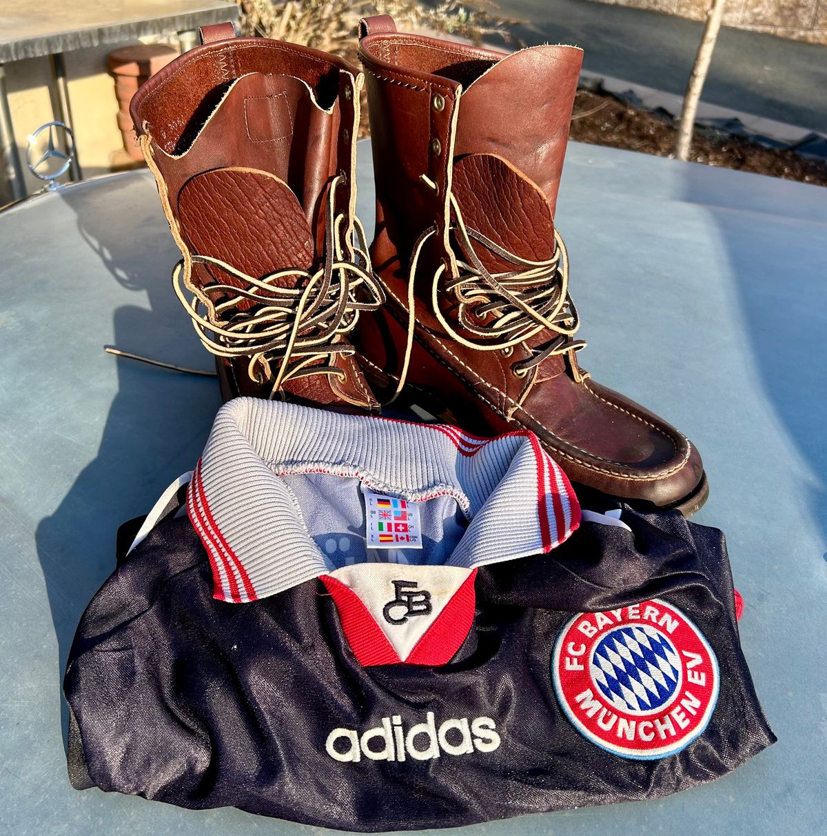 Photo by Vic on February 21, 2026 of the Russell Moccasin Co. Bird Shooter in Brown Oil Tan.