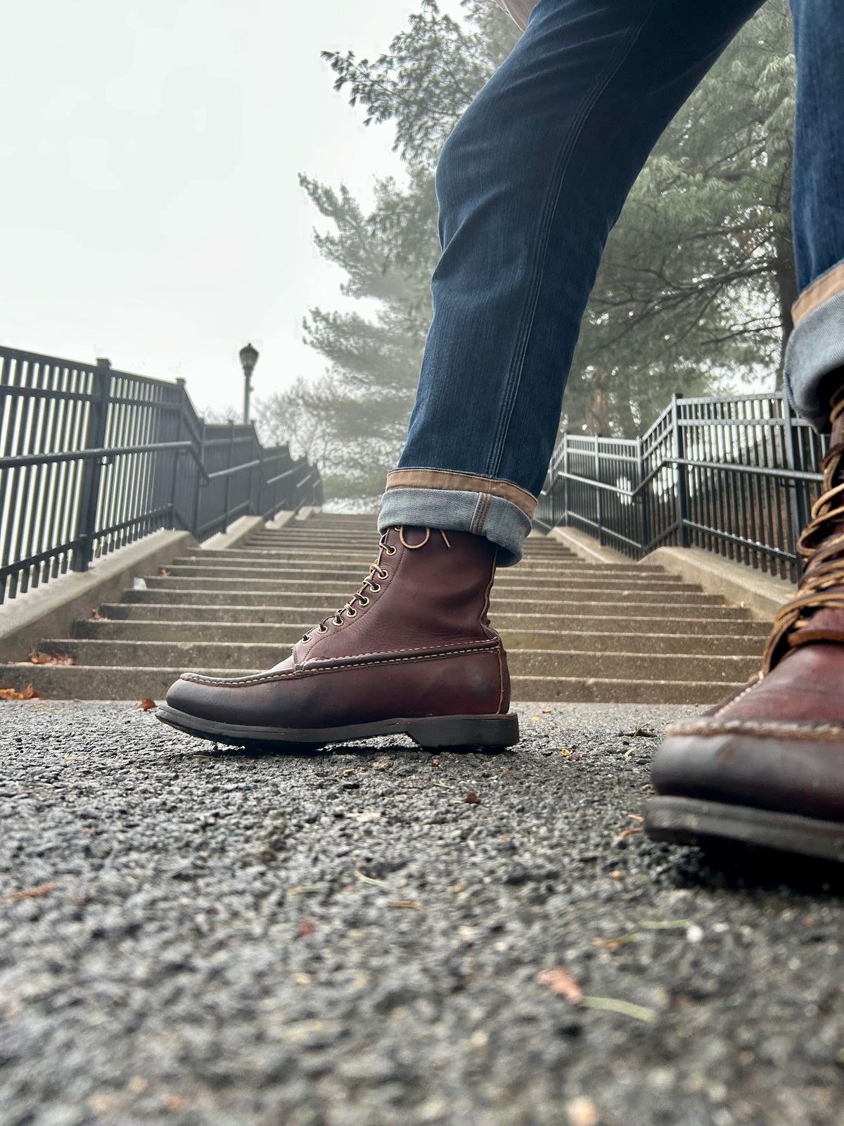 Photo by Vic on March 16, 2026 of the Russell Moccasin Co. Bird Shooter in Brown Oil Tan.