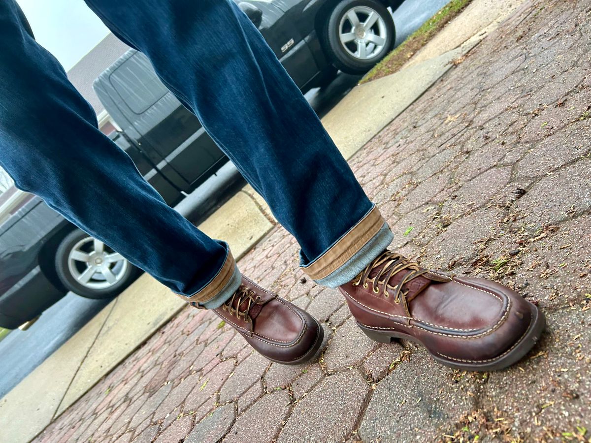 Photo by Vic on March 16, 2026 of the Russell Moccasin Co. Bird Shooter in Brown Oil Tan.
