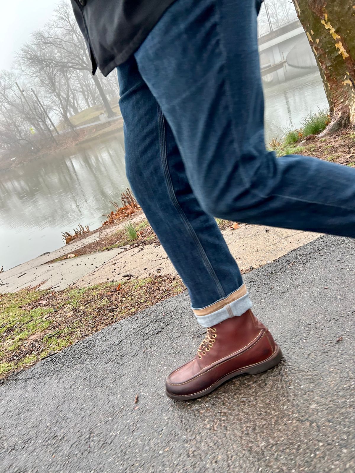 Photo by Vic on March 16, 2026 of the Russell Moccasin Co. Bird Shooter in Brown Oil Tan.