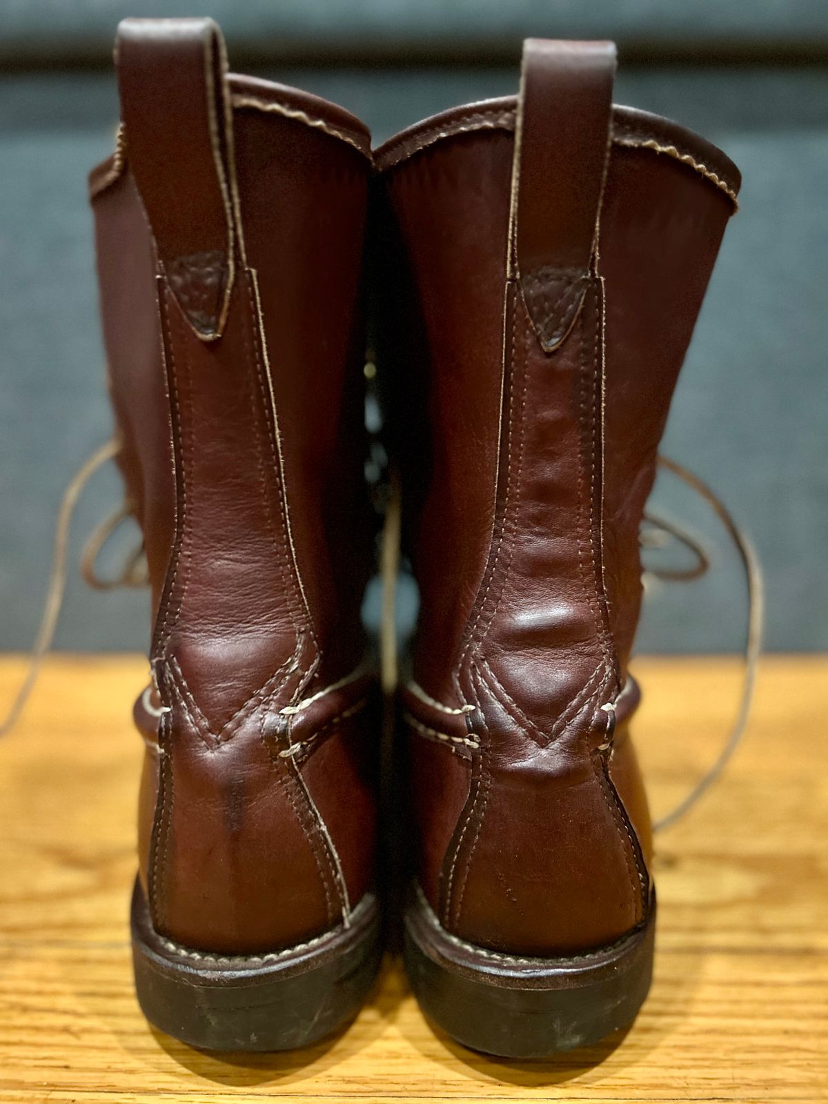 Photo by Vic on May 9, 2026 of the Russell Moccasin Co. Bird Shooter in Brown Oil Tan.