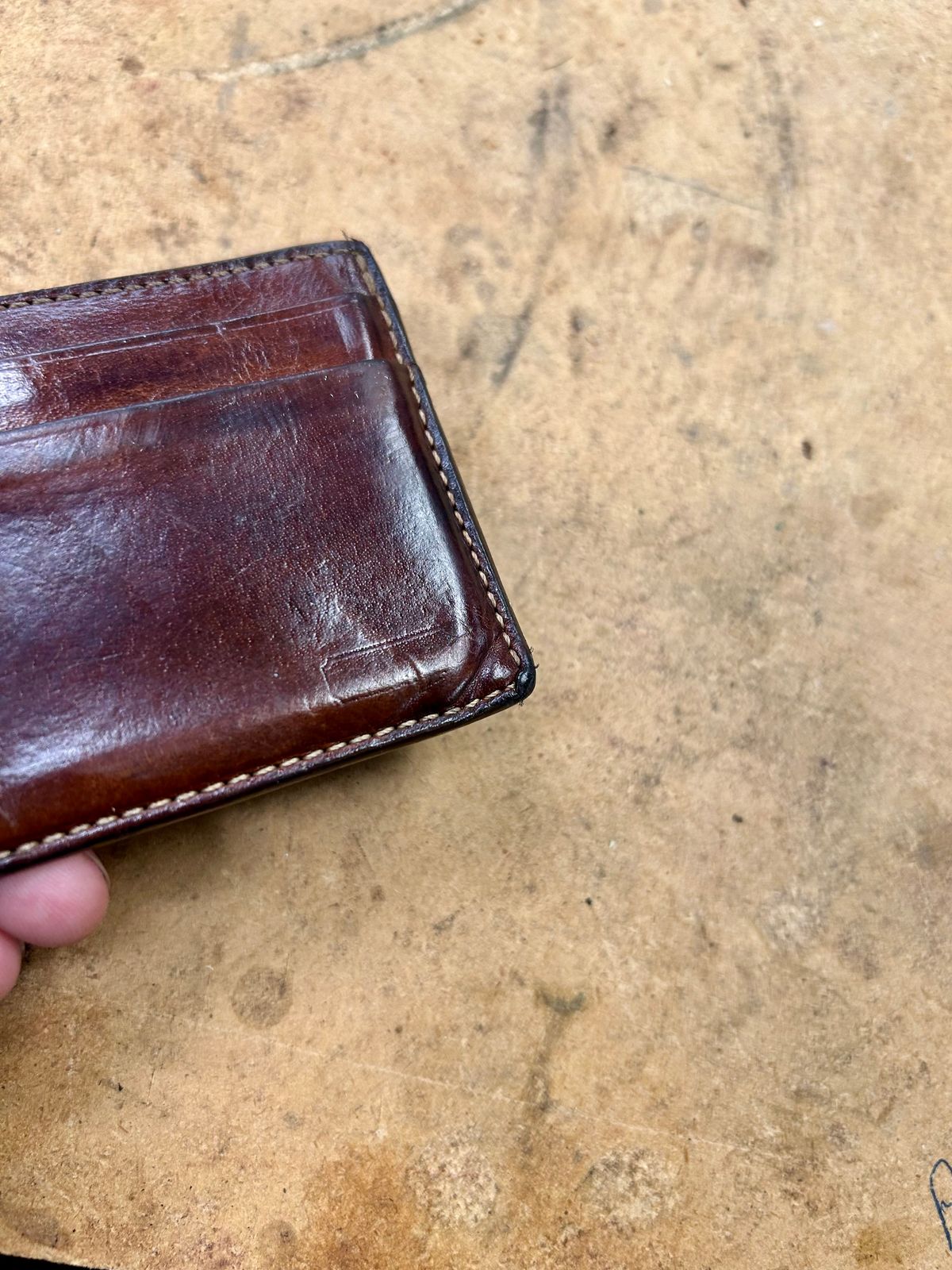 Photo by Vic on November 13, 2025 of the Coach Wallet in Unknown Natural Veg Tan.