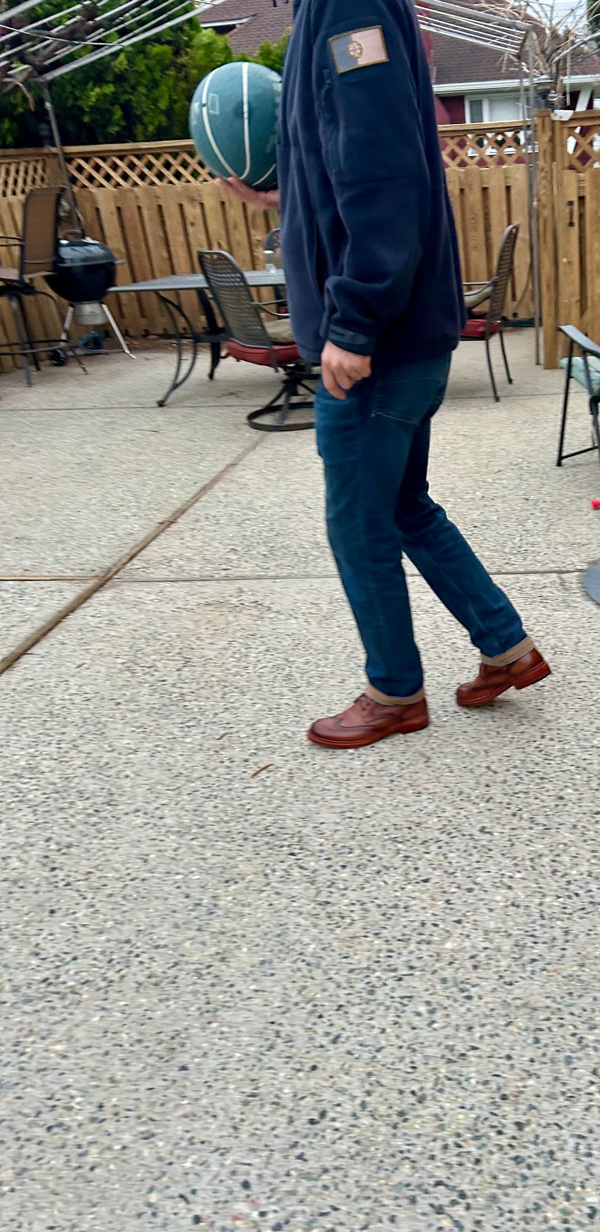 Photo by Vic on April 2, 2026 of the Blkbrd Shoemaker Montero Wingtip Derby Boot in Cognac.