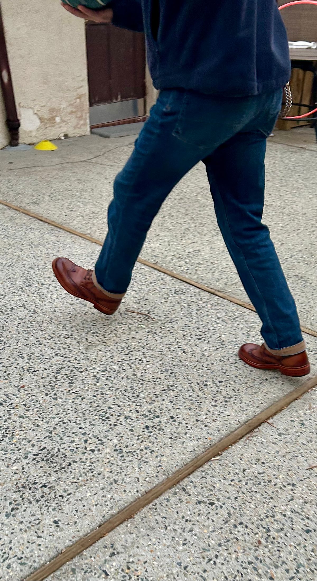 Photo by Vic on April 2, 2026 of the Blkbrd Shoemaker Montero Wingtip Derby Boot in Cognac.