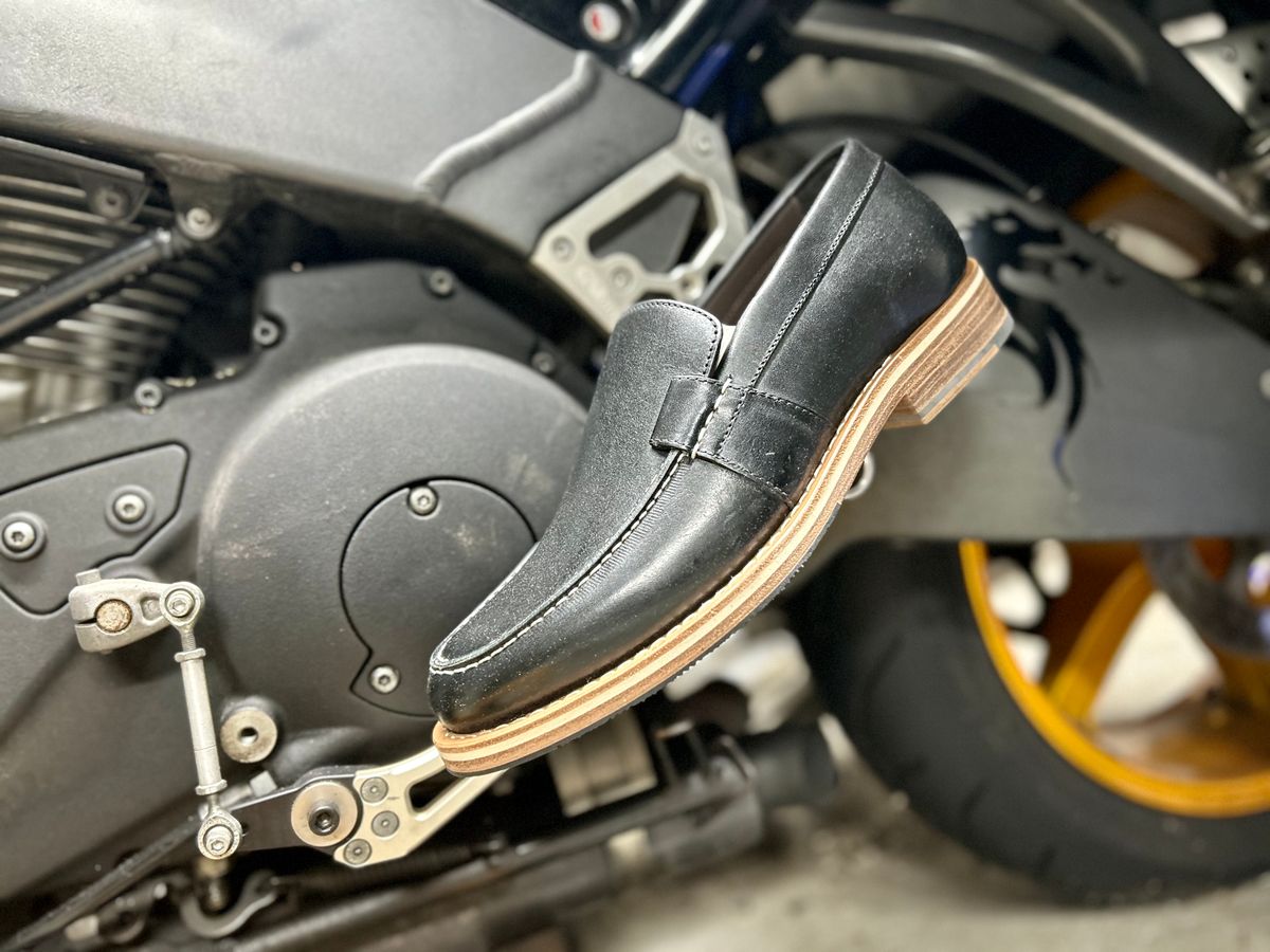 Photo by Vic on March 18, 2026 of the HELM Boots The Wilson in Black Krumenauer Leather.