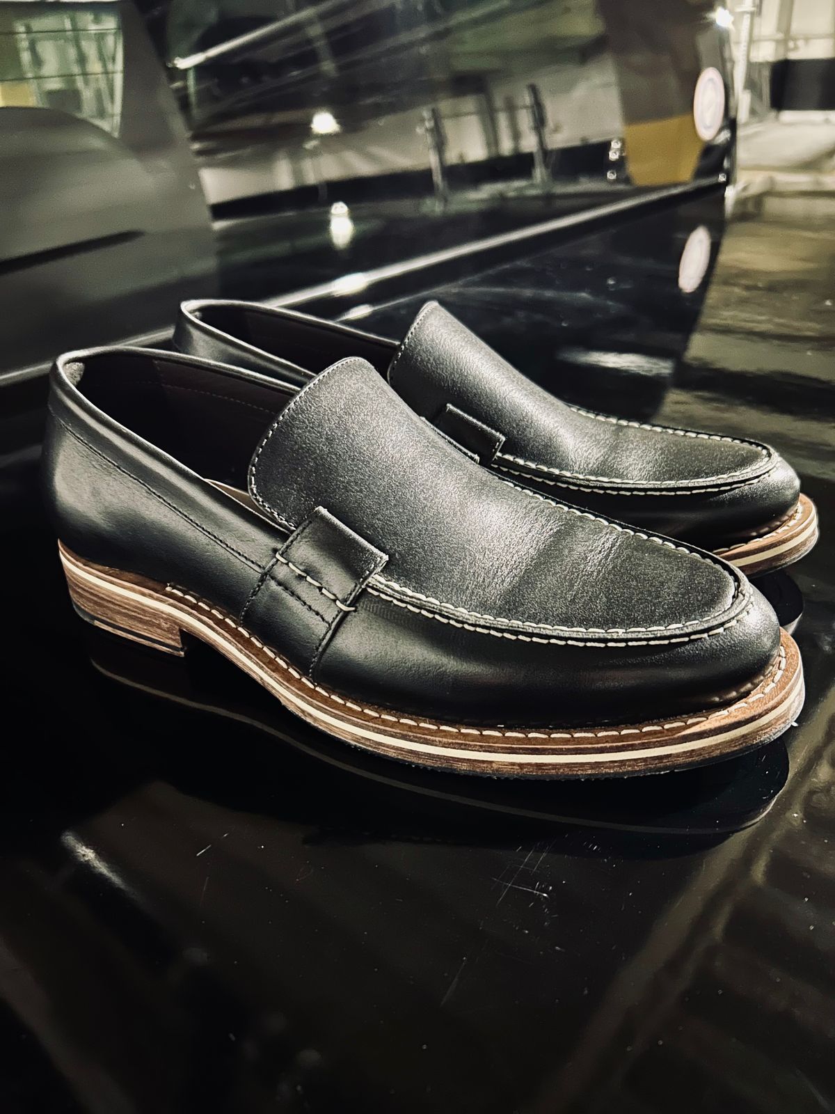 Photo by Vic on April 3, 2026 of the HELM Boots The Wilson in Black Krumenauer Leather.