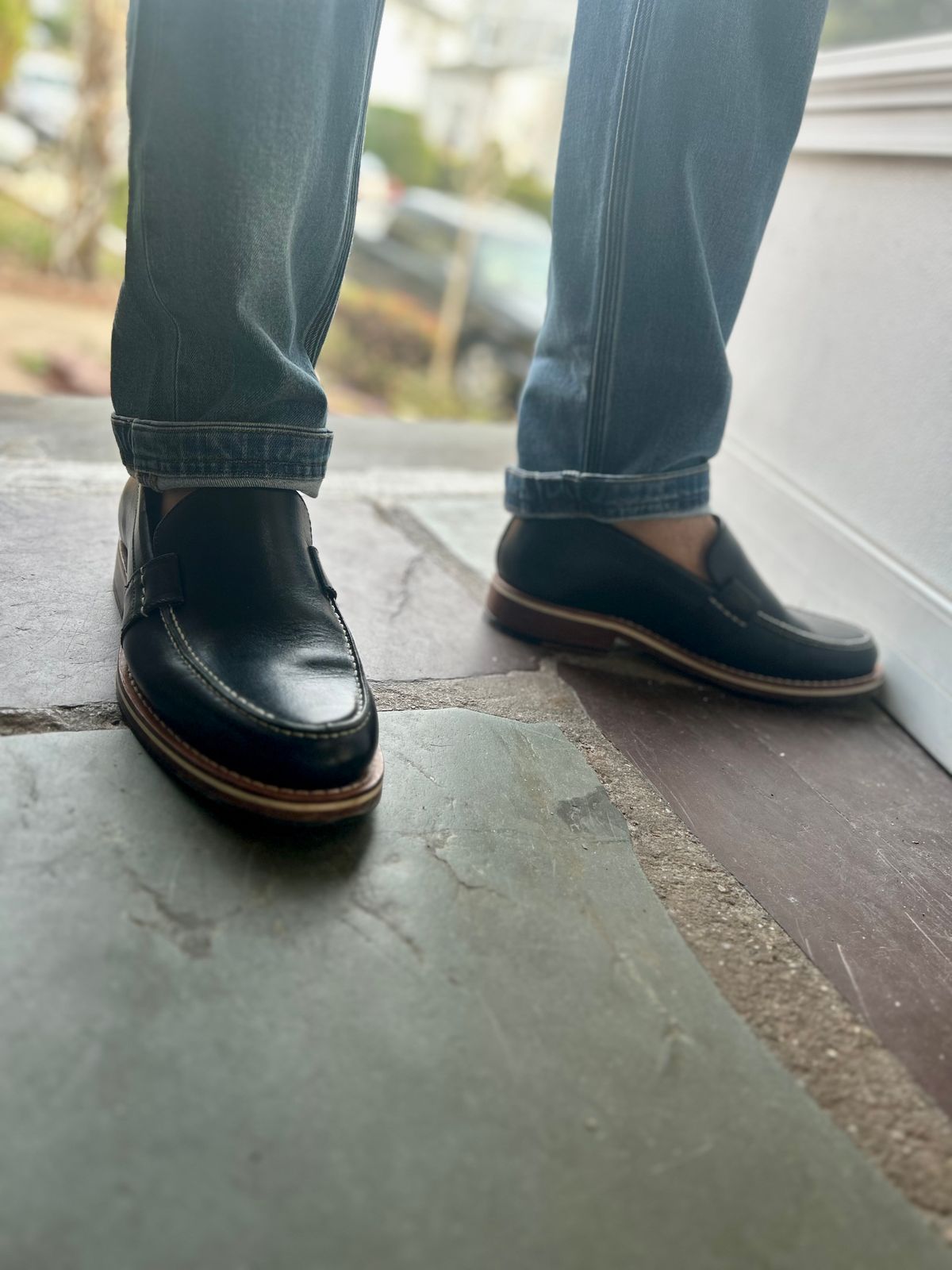 Photo by Vic on April 15, 2026 of the HELM Boots The Wilson in Black Krumenauer Leather.