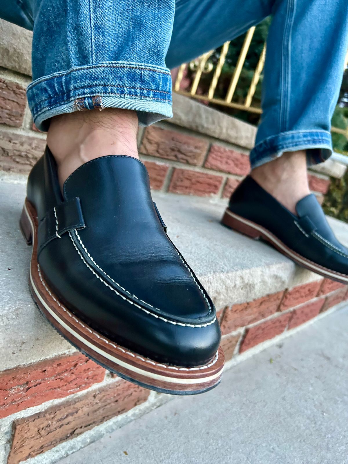 Photo by Vic on April 15, 2026 of the HELM Boots The Wilson in Black Krumenauer Leather.
