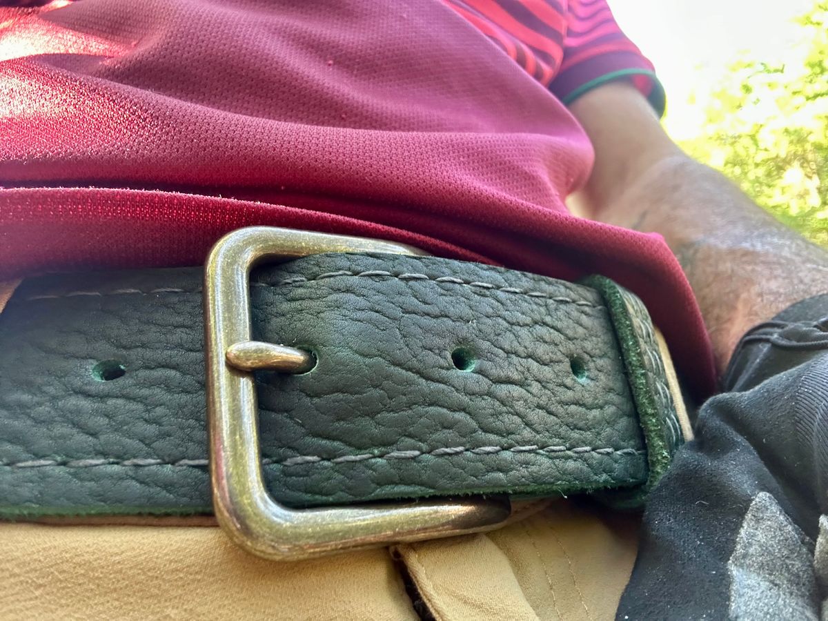 Photo by Vic on June 8, 2026 of the JK Boots Raptor Belt in Bison Smooth.