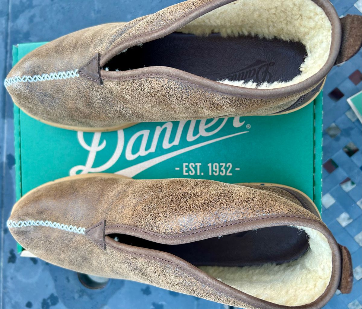 Photo by Vic on April 17, 2026 of the Danner Forest Moc Chukka Boot in Light Brown Full Grain.