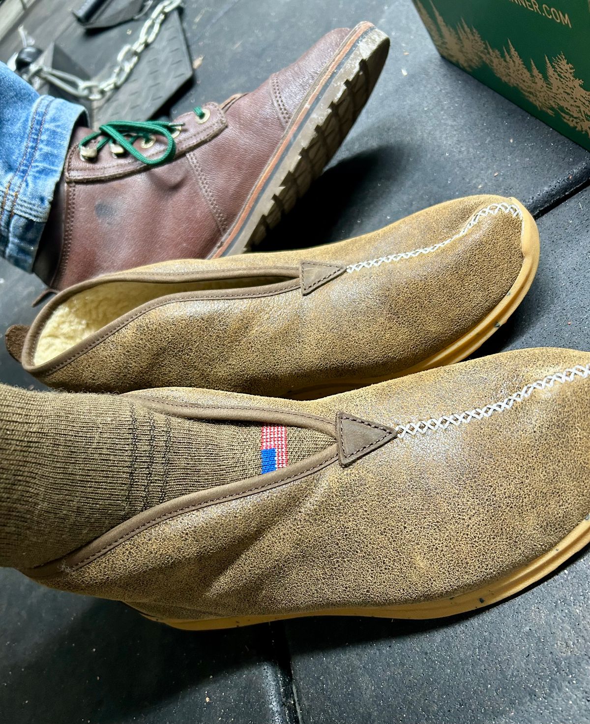 Photo by Vic on April 17, 2026 of the Danner Forest Moc Chukka Boot in Light Brown Full Grain.