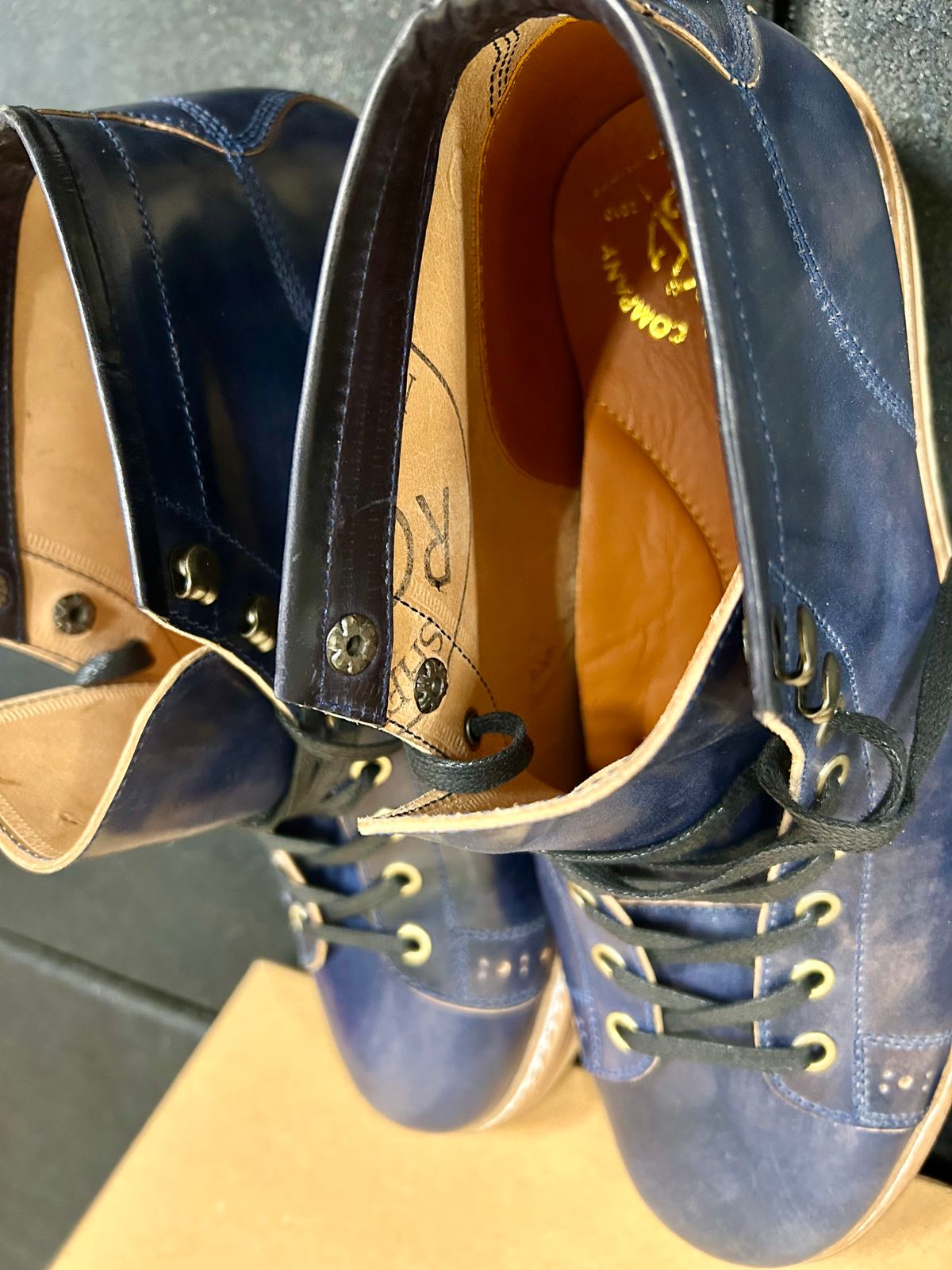 Photo by Vic on February 4, 2026 of the Junkard MKB1219 in Rocado Shell Cordovan Museum.