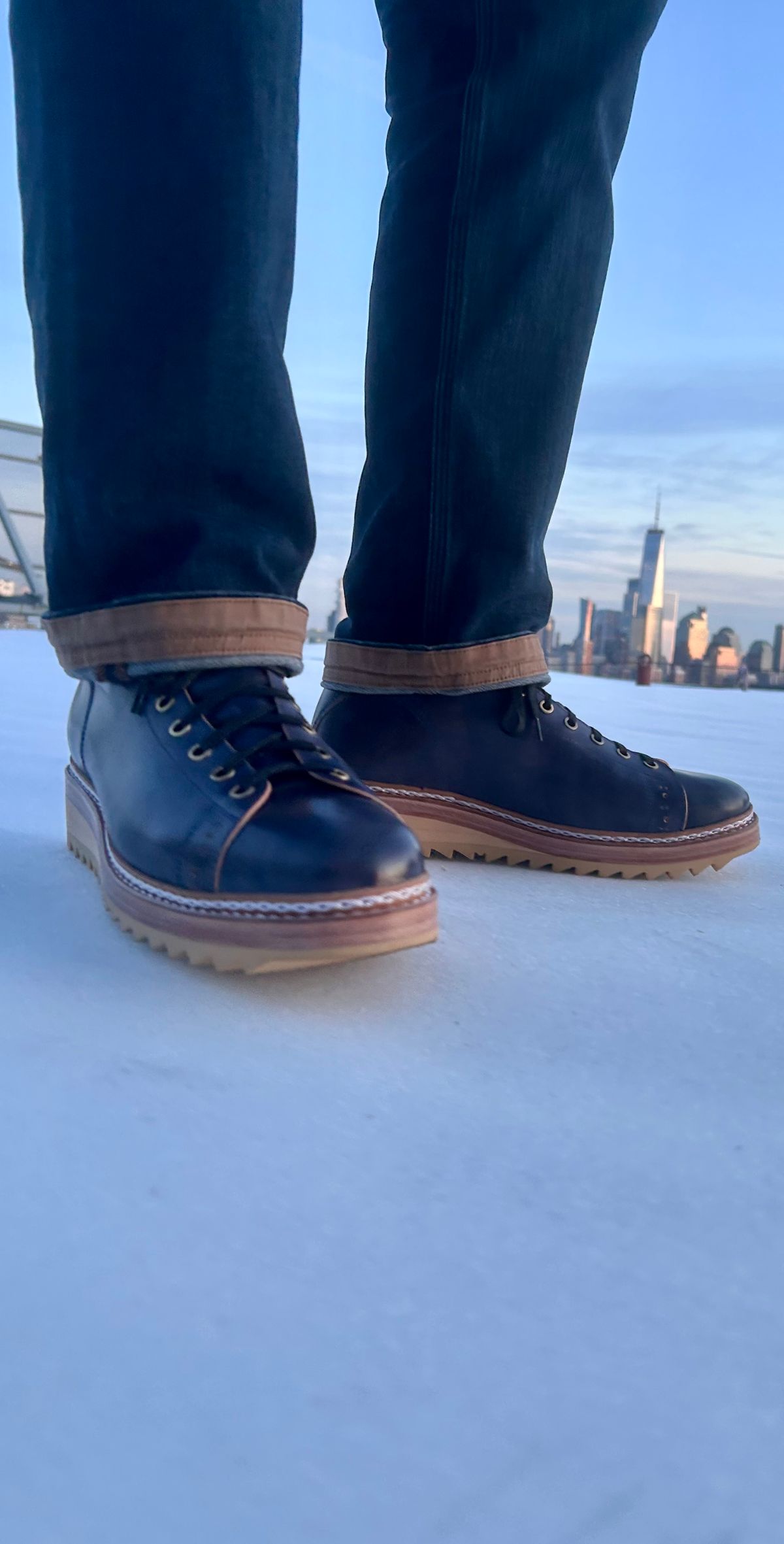 Photo by Vic on February 4, 2026 of the Junkard MKB1219 in Rocado Shell Cordovan Museum.