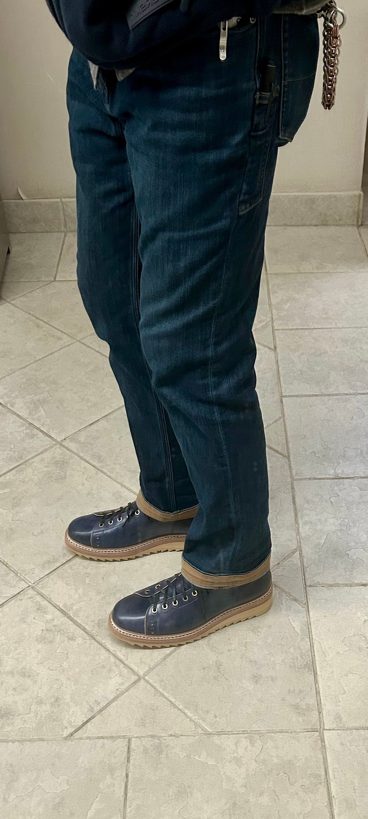 Photo by Vic on February 4, 2026 of the Junkard MKB1219 in Rocado Shell Cordovan Museum.