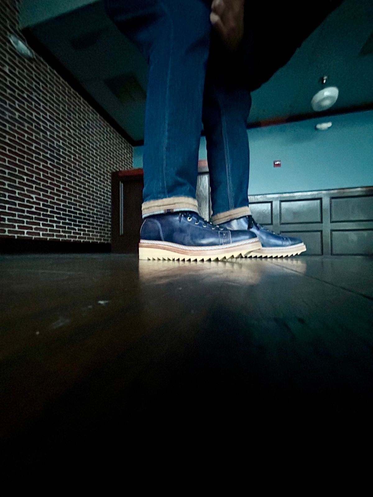 Photo by Vic on February 4, 2026 of the Junkard MKB1219 in Rocado Shell Cordovan Museum.