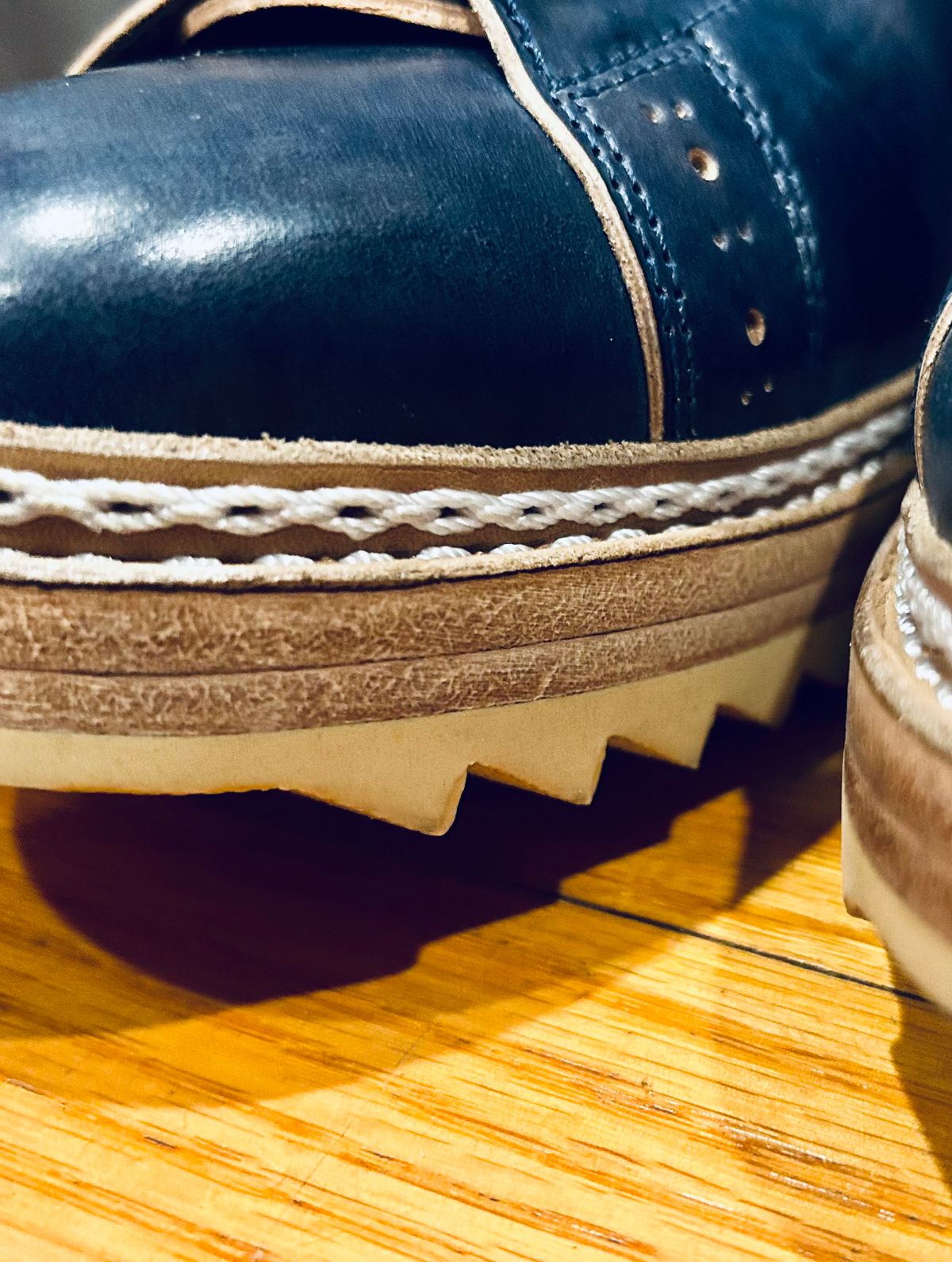 Photo by Vic on March 29, 2026 of the Junkard MKB1219 in Rocado Shell Cordovan Museum.