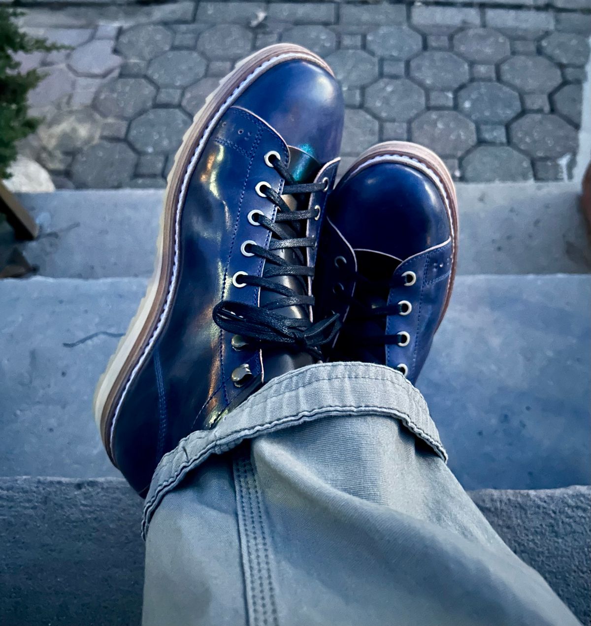 Photo by Vic on March 28, 2026 of the Junkard MKB1219 in Rocado Shell Cordovan Museum.