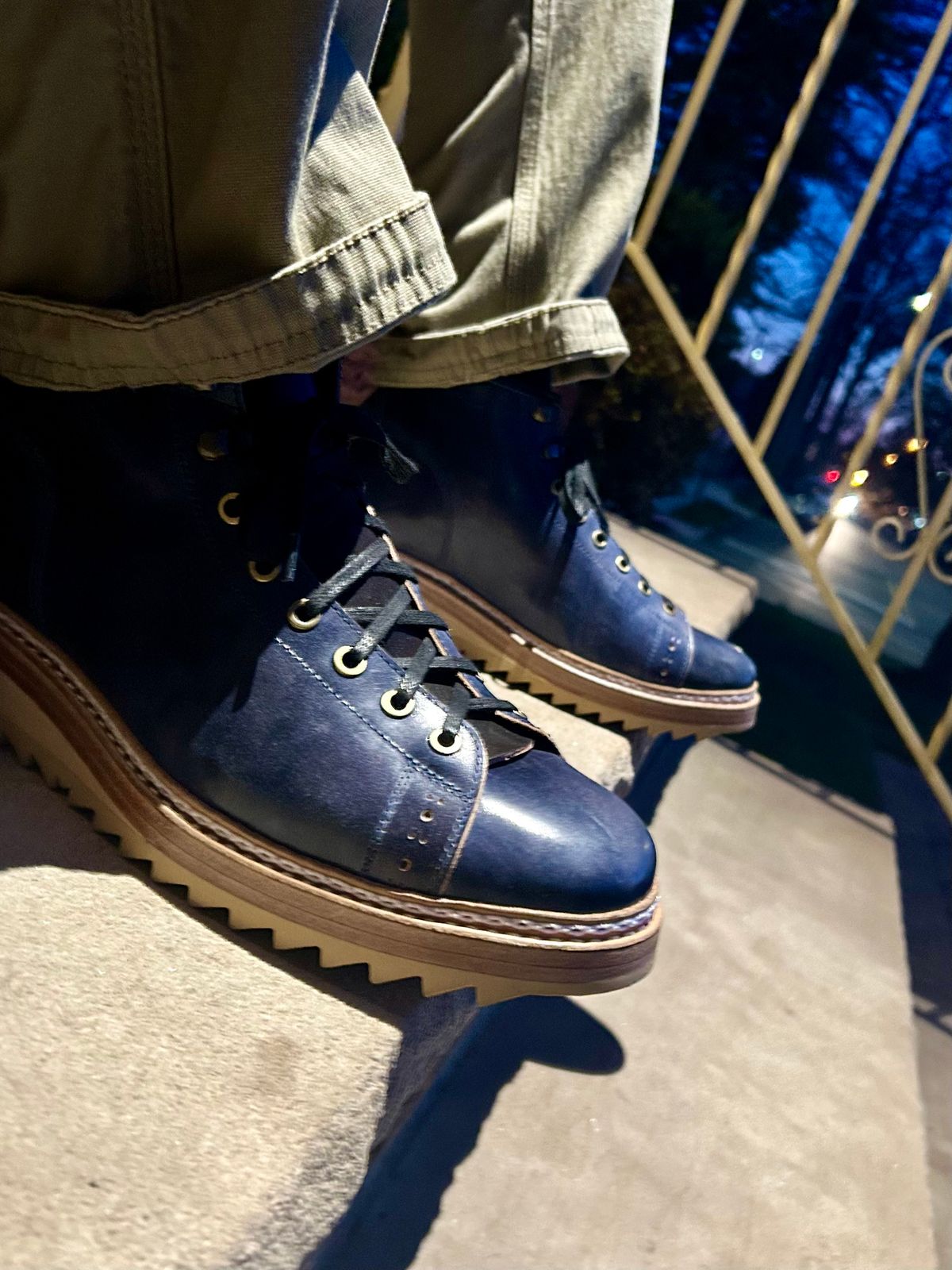 Photo by Vic on March 28, 2026 of the Junkard MKB1219 in Rocado Shell Cordovan Museum.