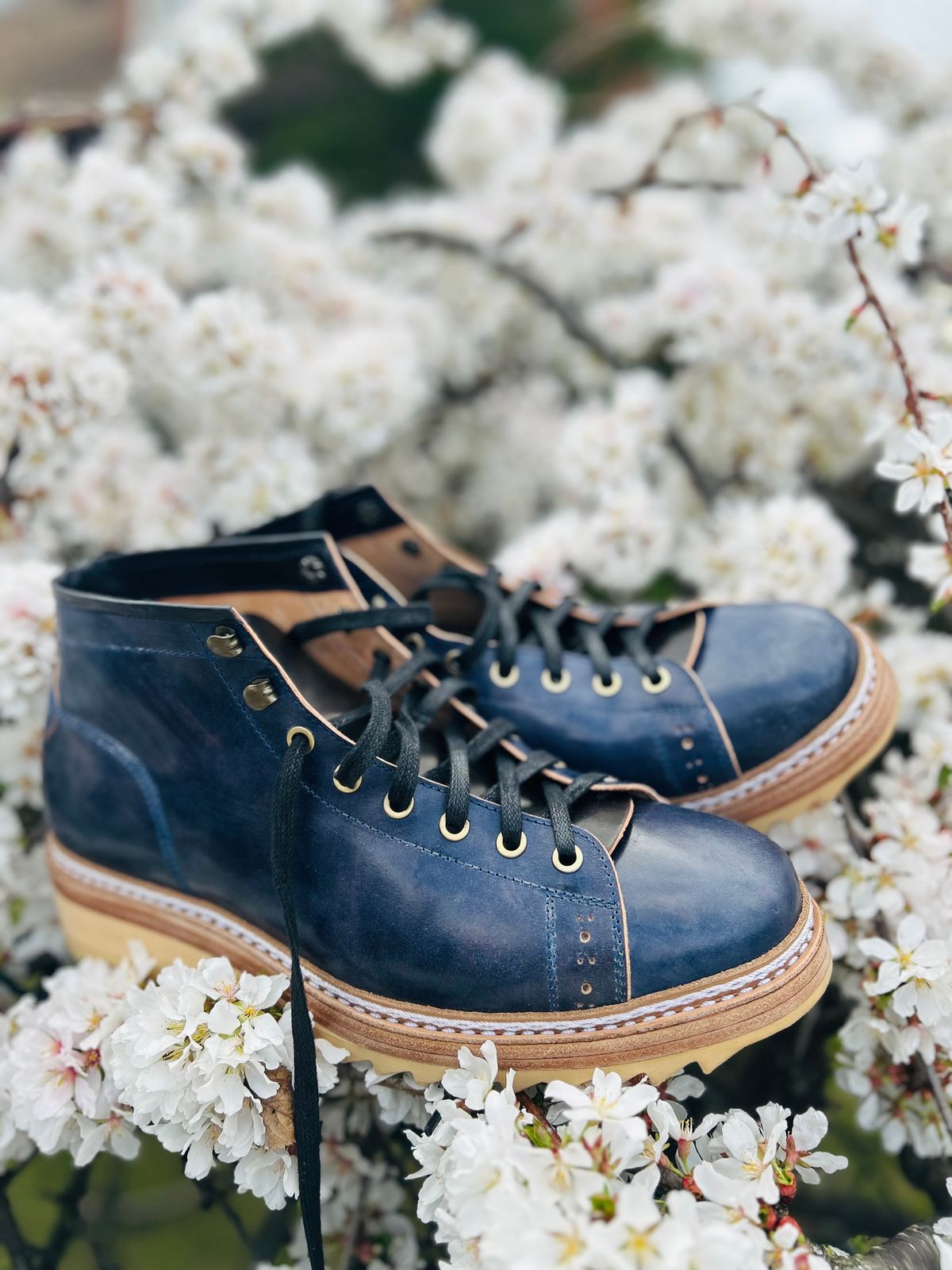 Photo by Vic on April 1, 2026 of the Junkard MKB1219 in Rocado Shell Cordovan Museum.