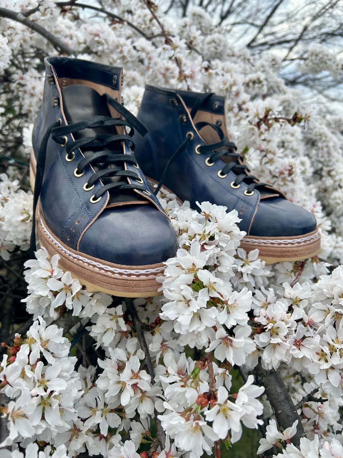 Photo by Vic on April 1, 2026 of the Junkard MKB1219 in Rocado Shell Cordovan Museum.