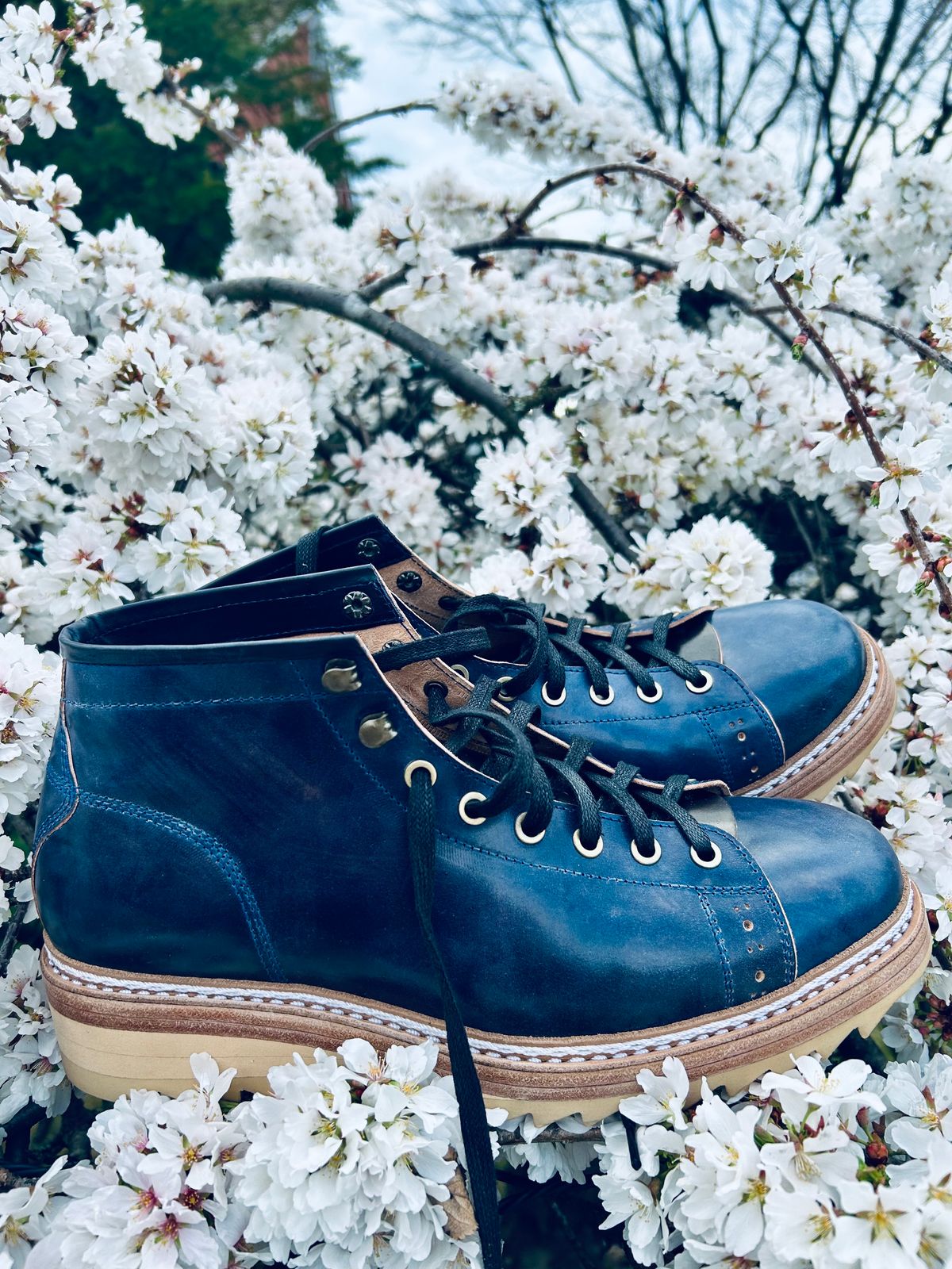 Photo by Vic on April 1, 2026 of the Junkard MKB1219 in Rocado Shell Cordovan Museum.