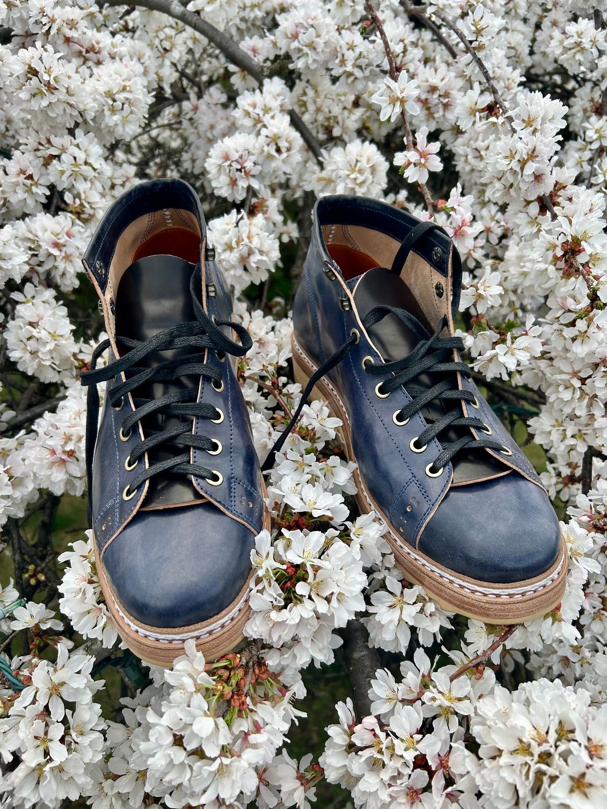 Photo by Vic on April 1, 2026 of the Junkard MKB1219 in Rocado Shell Cordovan Museum.