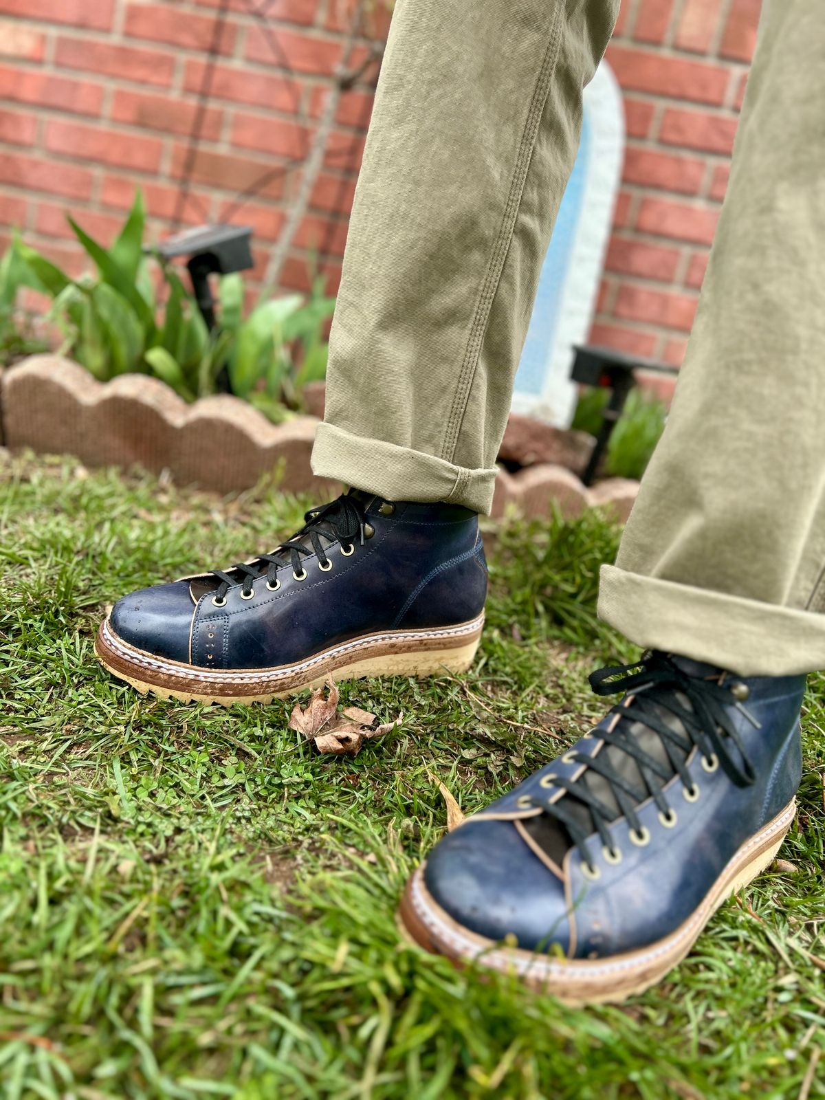 Photo by Vic on April 5, 2026 of the Junkard MKB1219 in Rocado Shell Cordovan Museum.