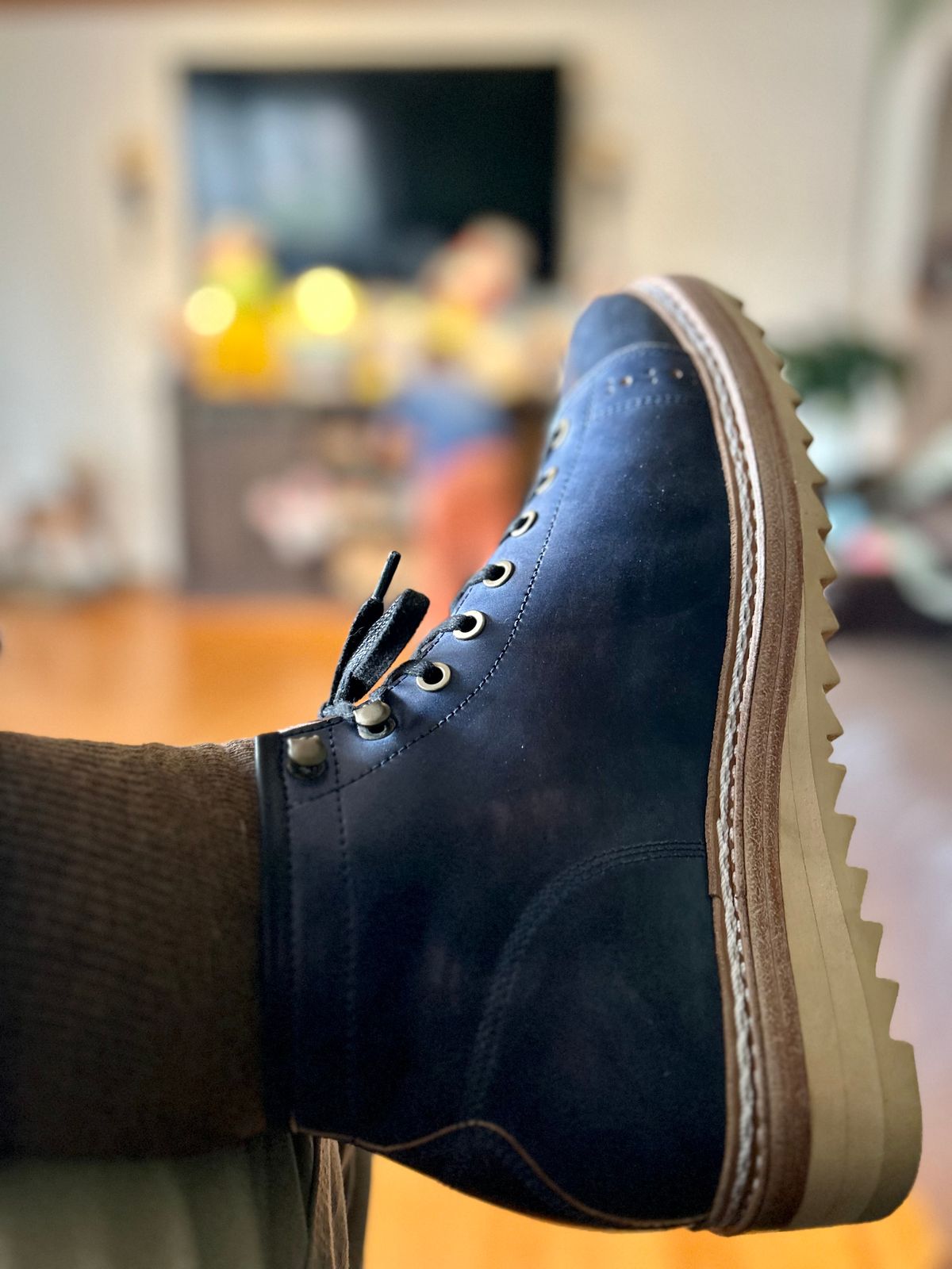 Photo by Vic on April 5, 2026 of the Junkard MKB1219 in Rocado Shell Cordovan Museum.