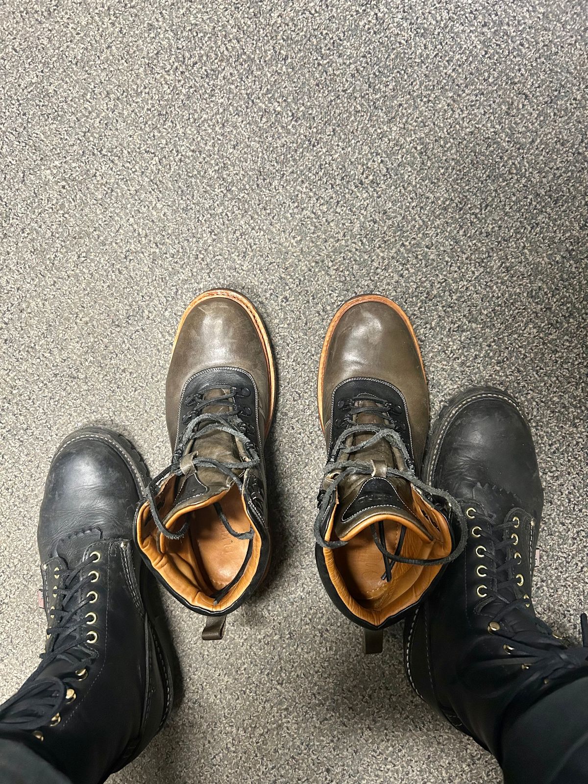 Photo by Vic on January 19, 2026 of the Carolina Logger in Unknown Leather.