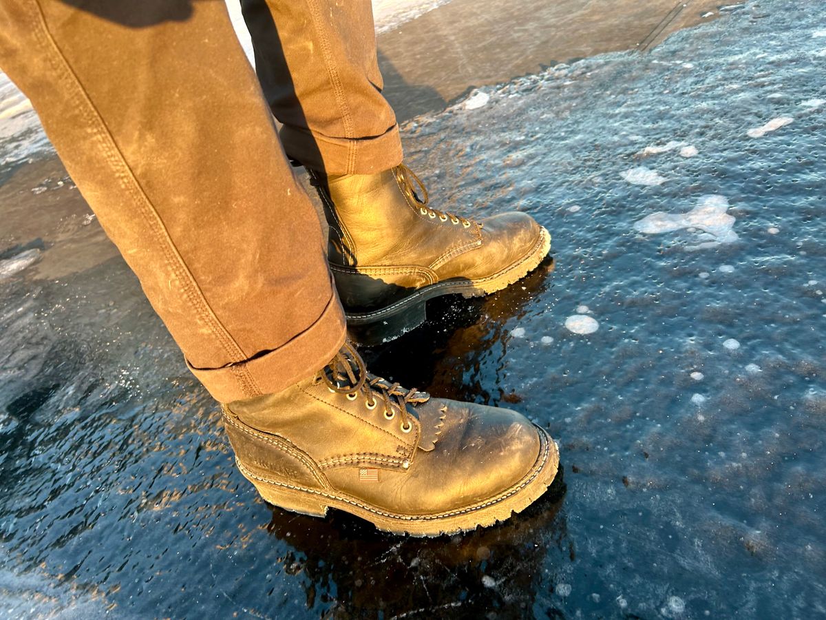 Photo by Vic on January 20, 2026 of the Carolina Logger in Unknown Leather.