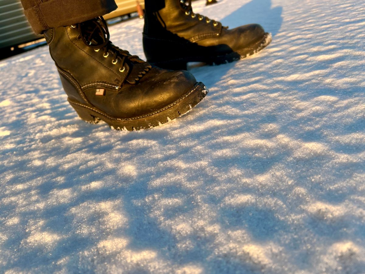 Photo by Vic on January 20, 2026 of the Carolina Logger in Unknown Leather.