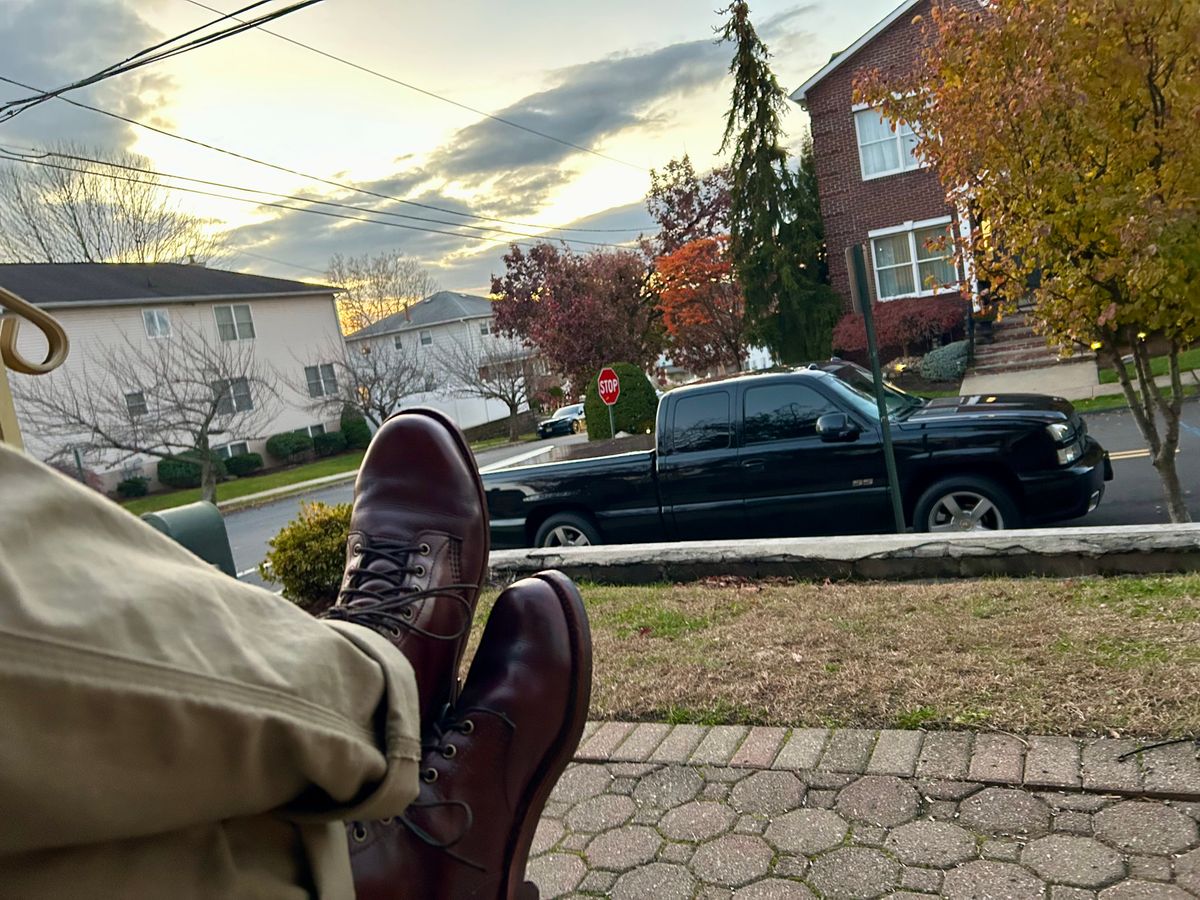 Photo by Vic on November 22, 2025 of the Chippewa Custom Model in Burgundy.