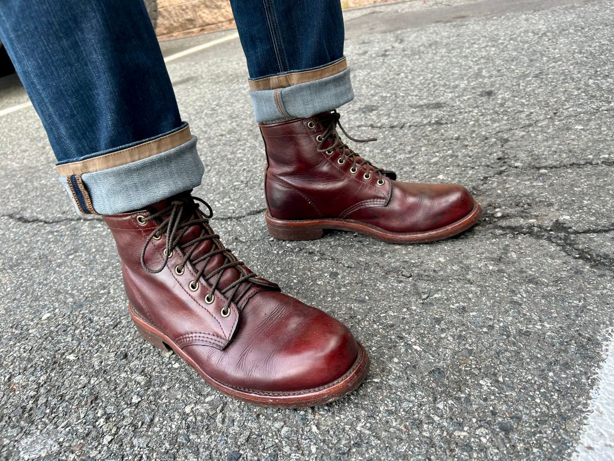 Photo by Vic on November 27, 2025 of the Chippewa Custom Model in Burgundy.