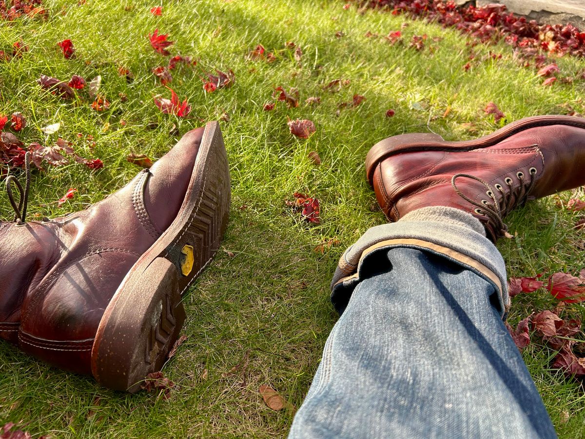 Photo by Vic on November 27, 2025 of the Chippewa Custom Model in Burgundy.