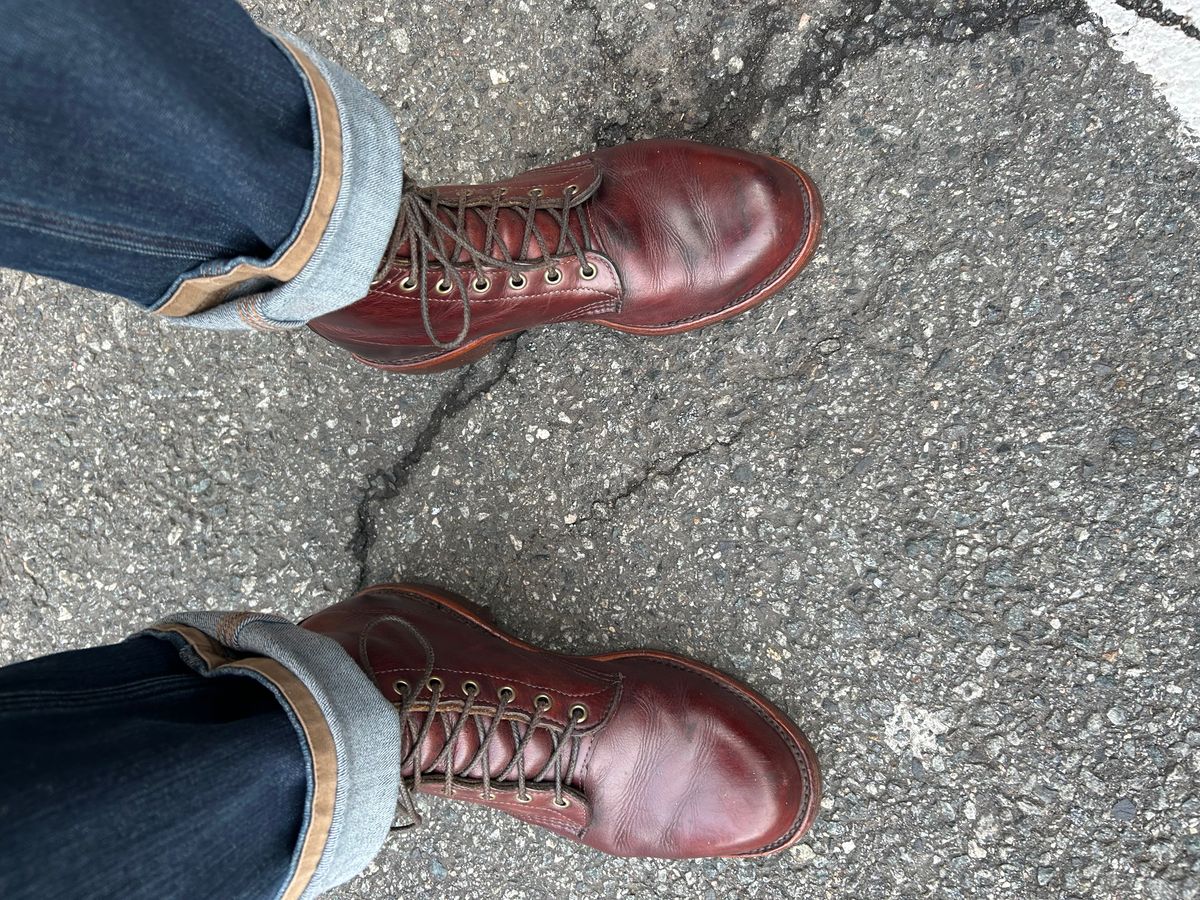 Photo by Vic on November 27, 2025 of the Chippewa Custom Model in Burgundy.