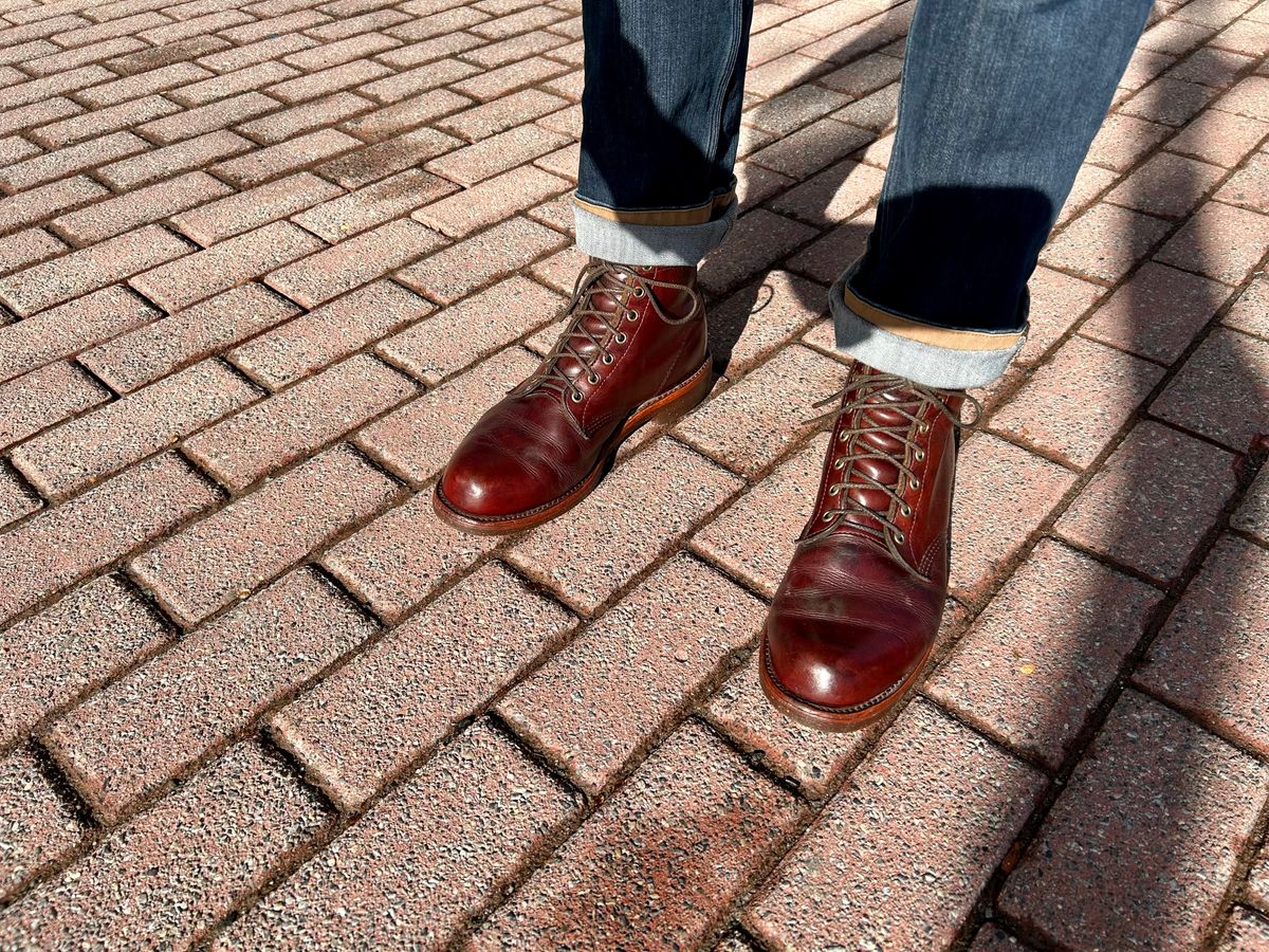Photo by Vic on January 11, 2026 of the Chippewa Custom Model in Burgundy.