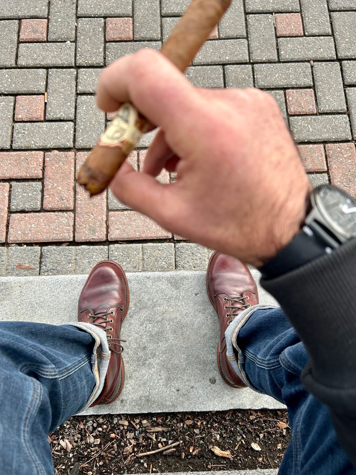 Photo by Vic on January 11, 2026 of the Chippewa Custom Model in Burgundy.