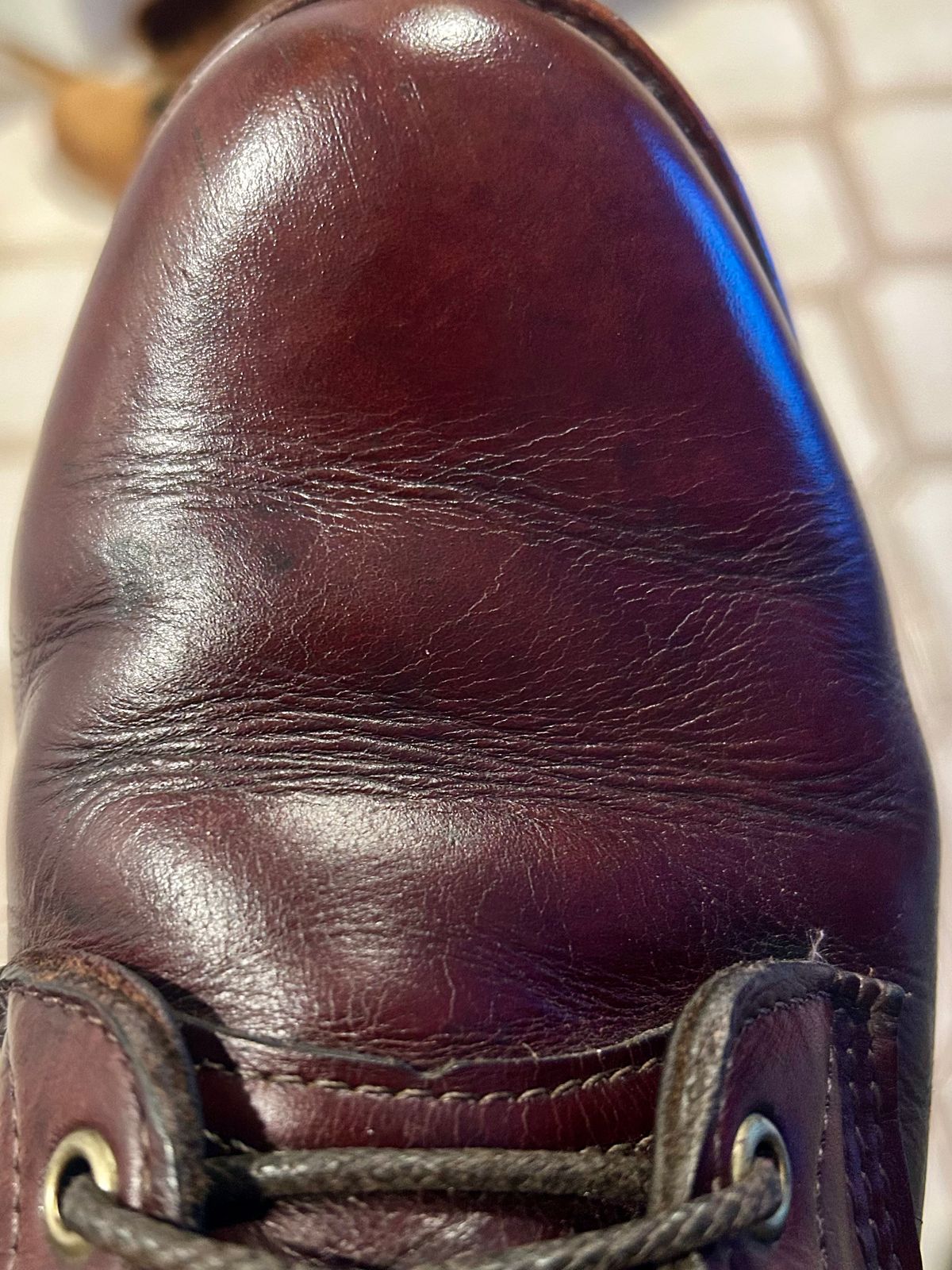 Photo by Vic on March 28, 2026 of the L.L.Bean X Chippewa Custom Model in Burgundy.