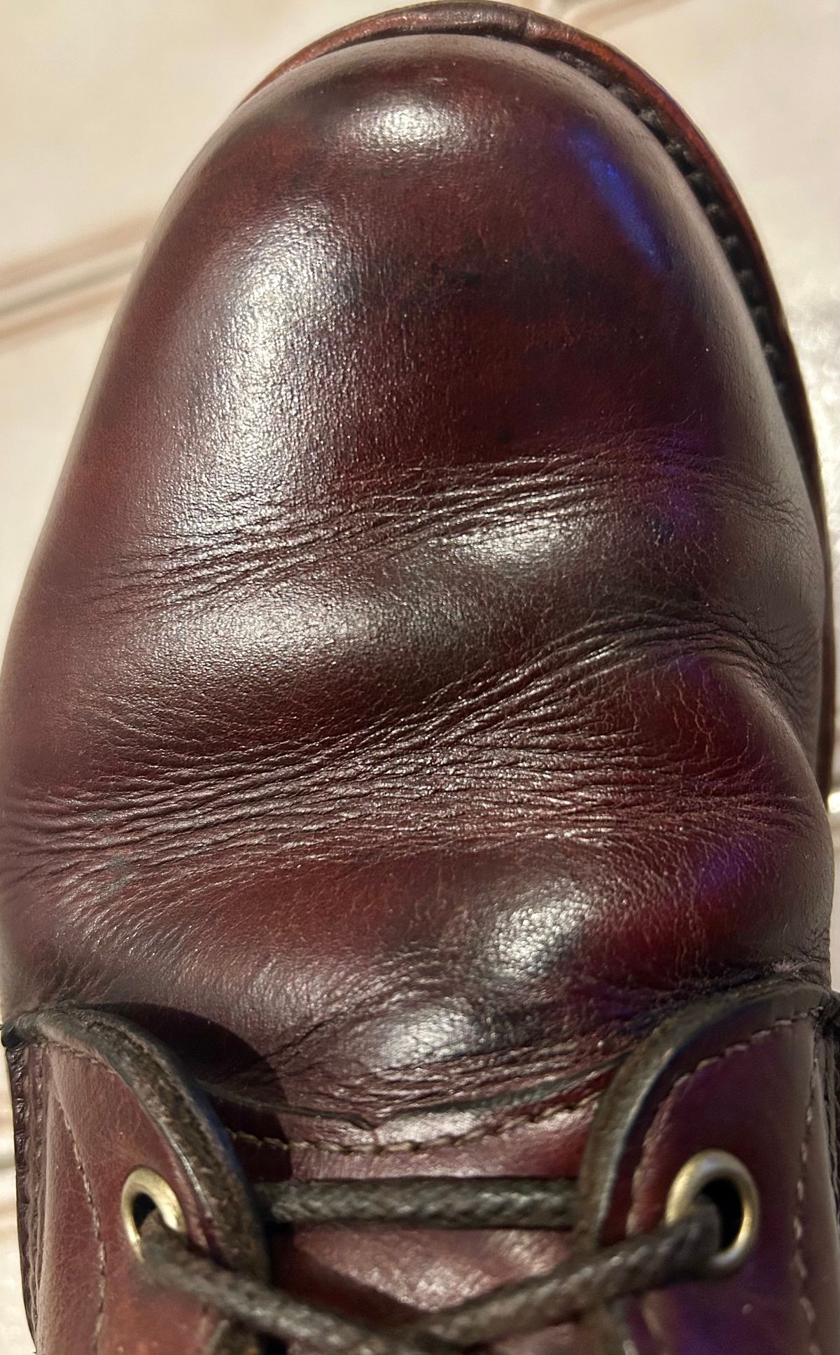 Photo by Vic on March 28, 2026 of the L.L.Bean X Chippewa Custom Model in Burgundy.