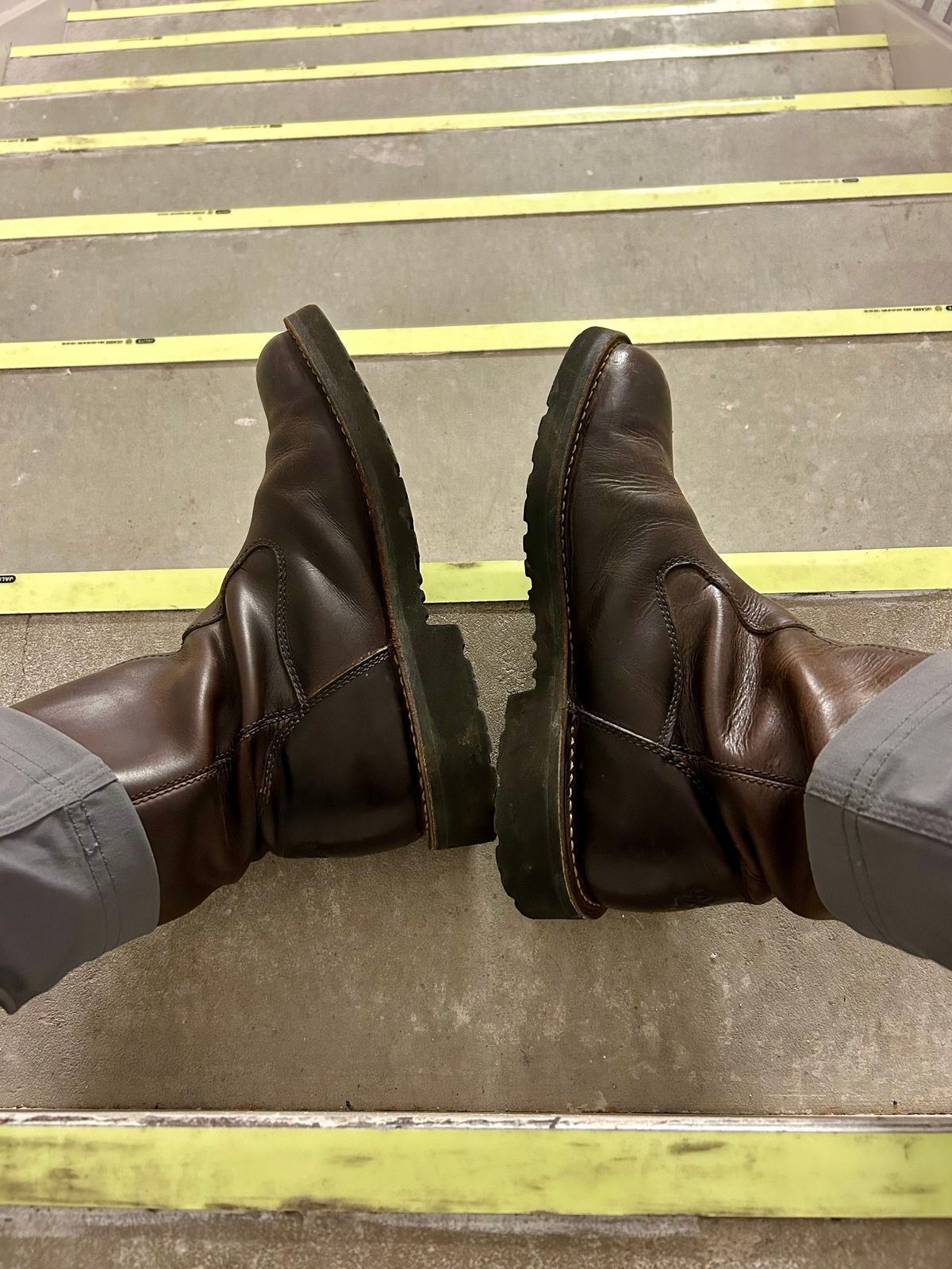 Photo by Vic on April 18, 2026 of the Danner Bull Run Wellington PT in Brown Full Grain.