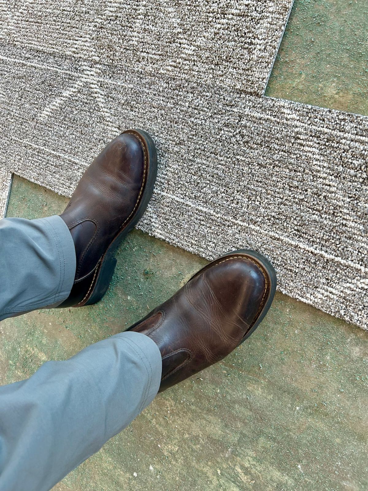 Photo by Vic on April 18, 2026 of the Danner Bull Run Wellington PT in Brown Full Grain.