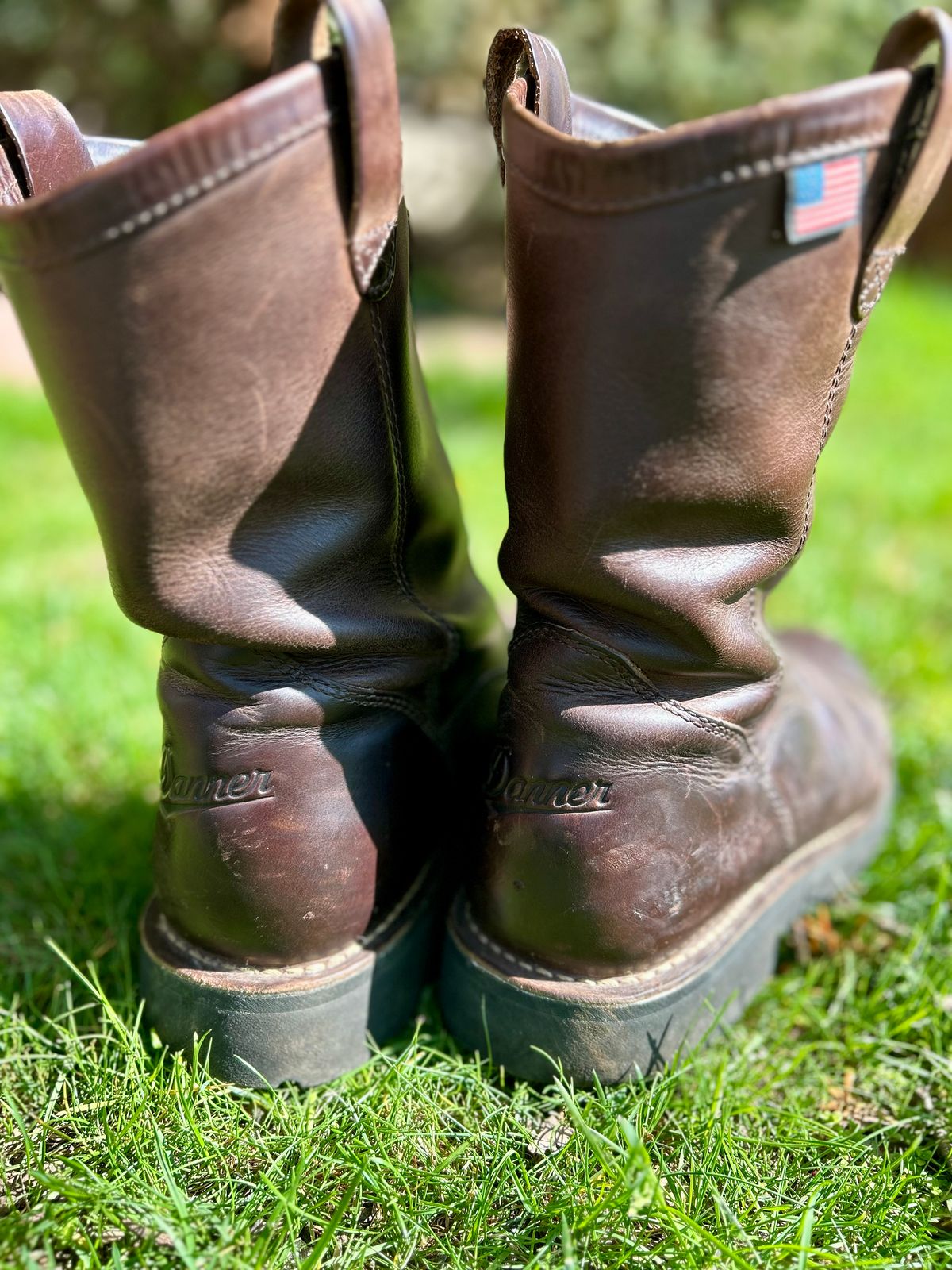 Photo by Vic on April 18, 2026 of the Danner Bull Run Wellington PT in Brown Full Grain.