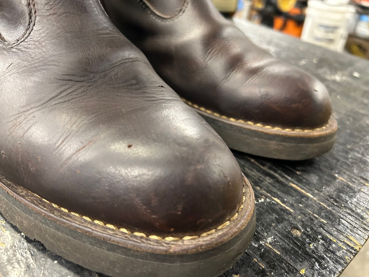 Photo by Vic on March 20, 2026 of the Danner Bull Run Wellington PT in Brown Full Grain.